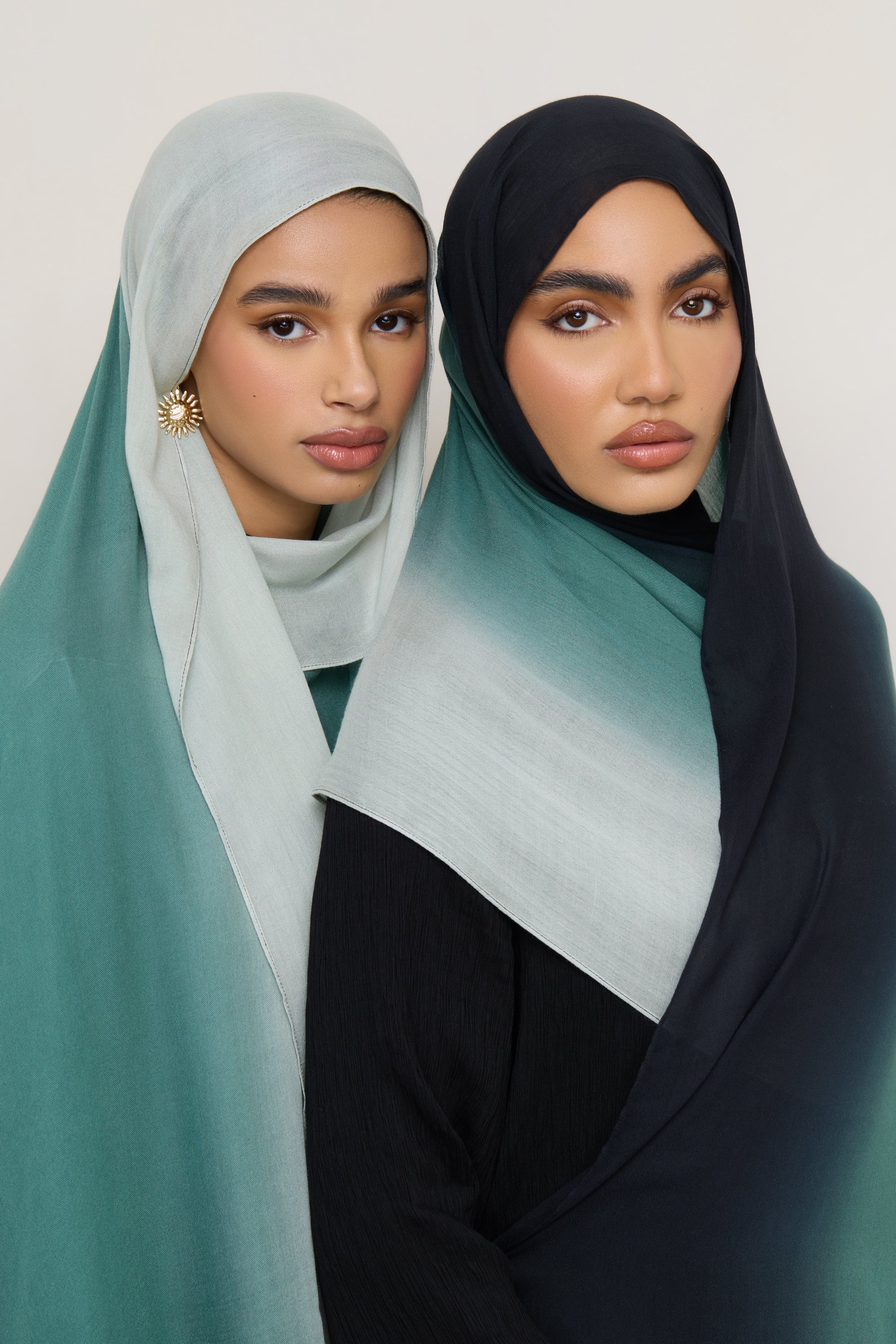 Ombre Modal Hijab - Ocean Pine Hijabs Veiled