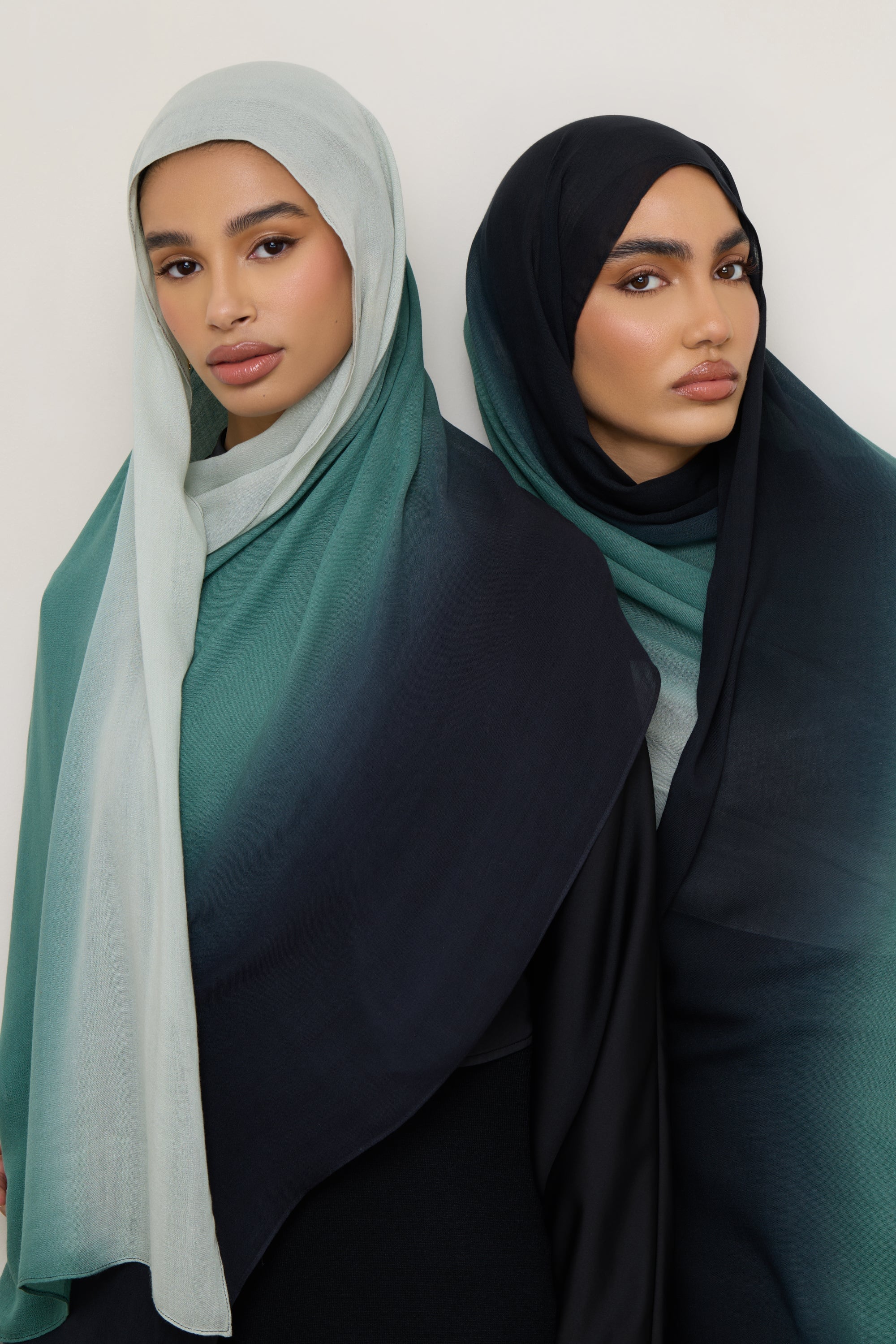Ombre Modal Hijab - Ocean Pine Hijabs Veiled