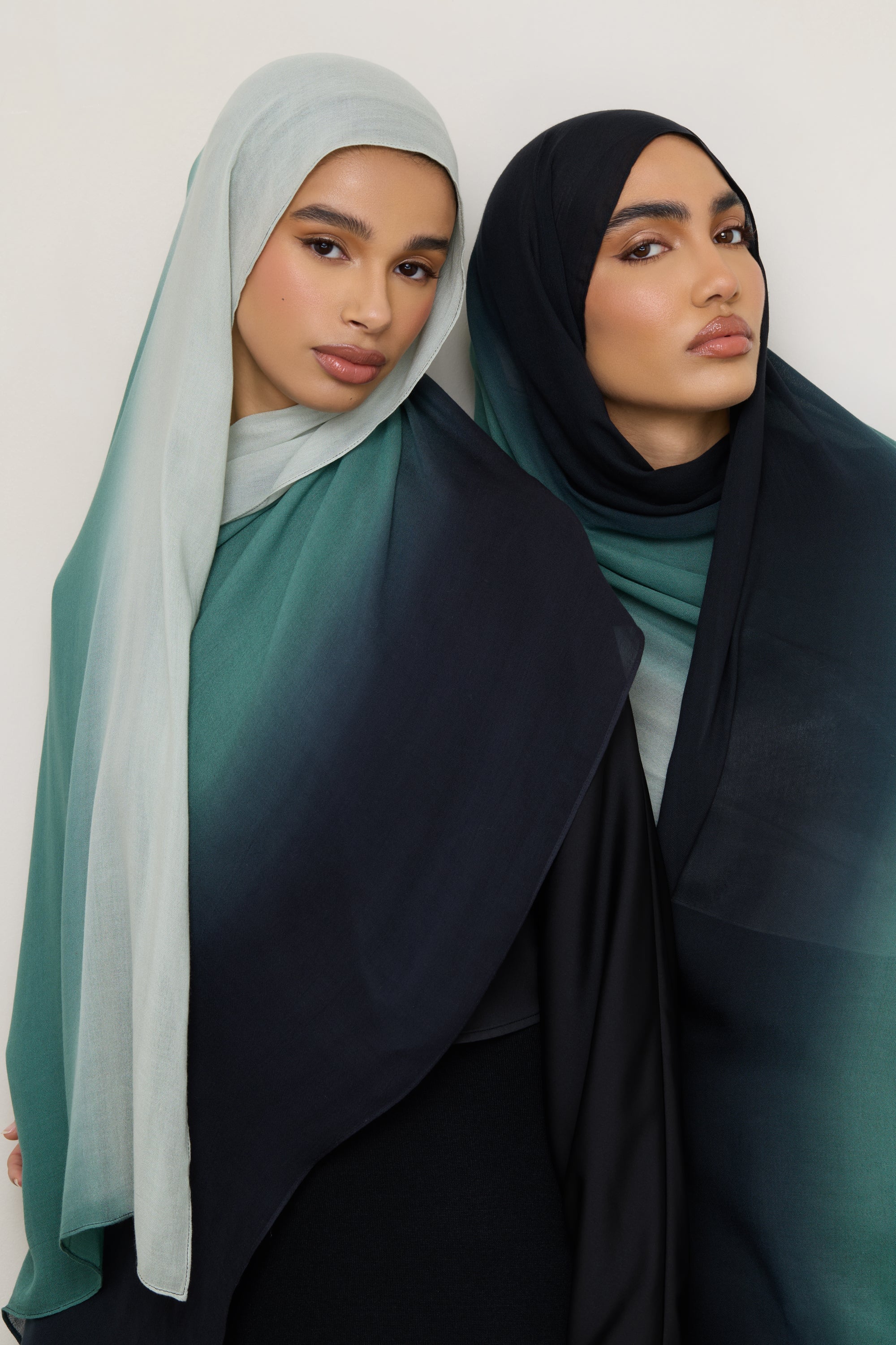 Ombre Modal Hijab - Ocean Pine Hijabs Veiled