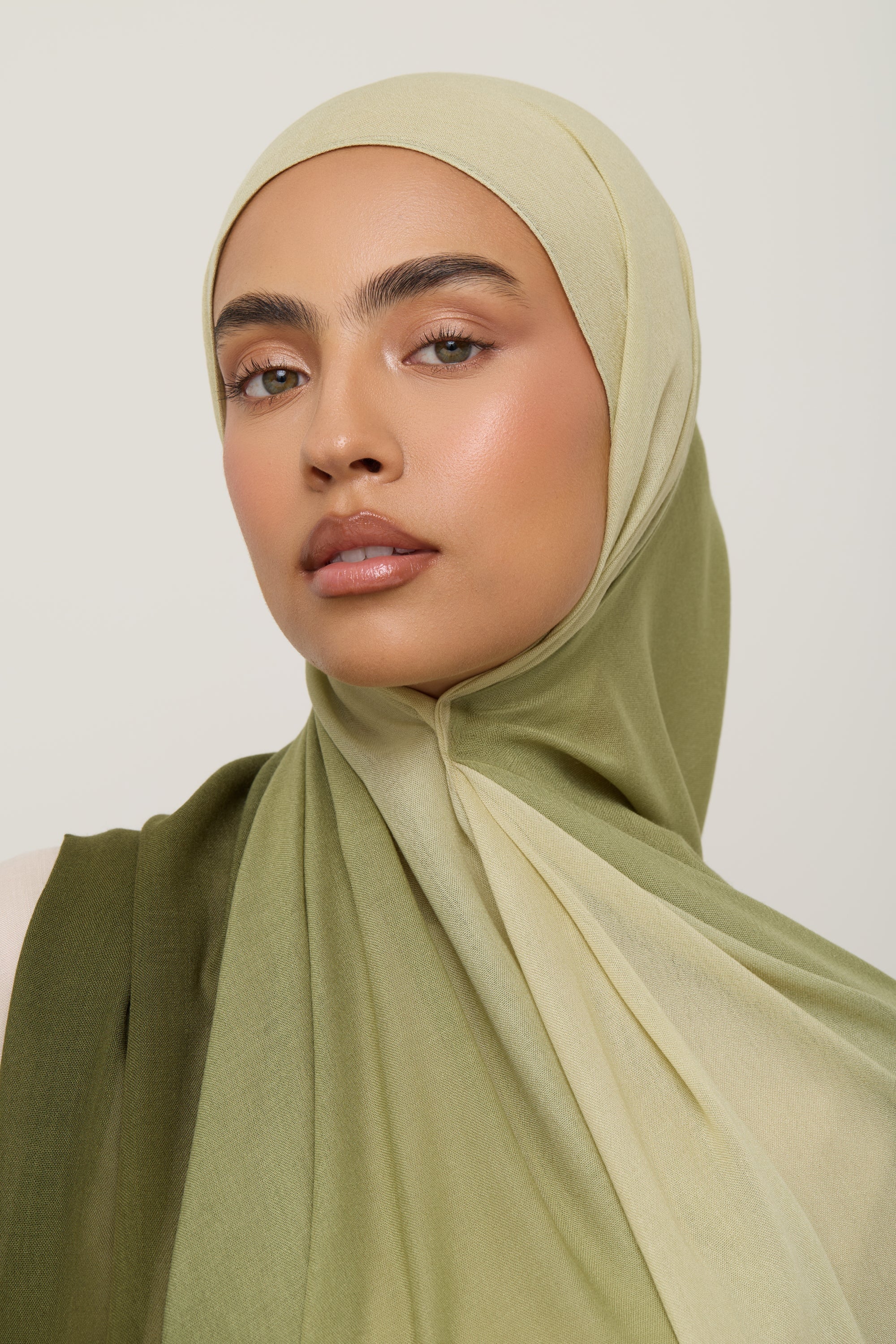 Ombre Modal Hijab - Olive Hijab Veiled