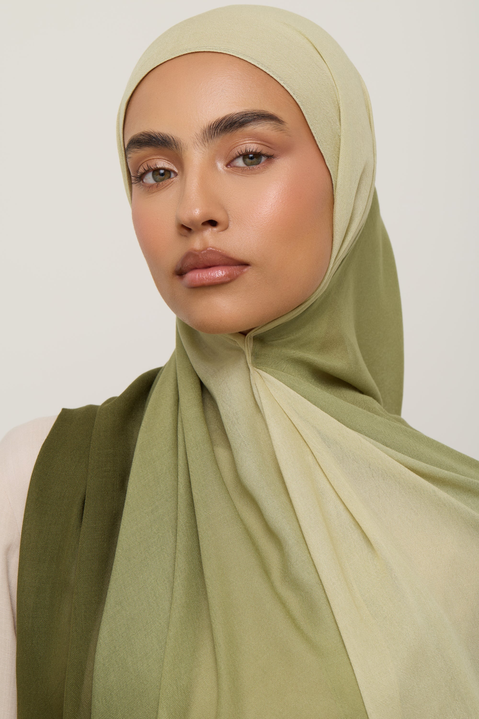 Ombre Modal Hijab - Olive Hijab Veiled