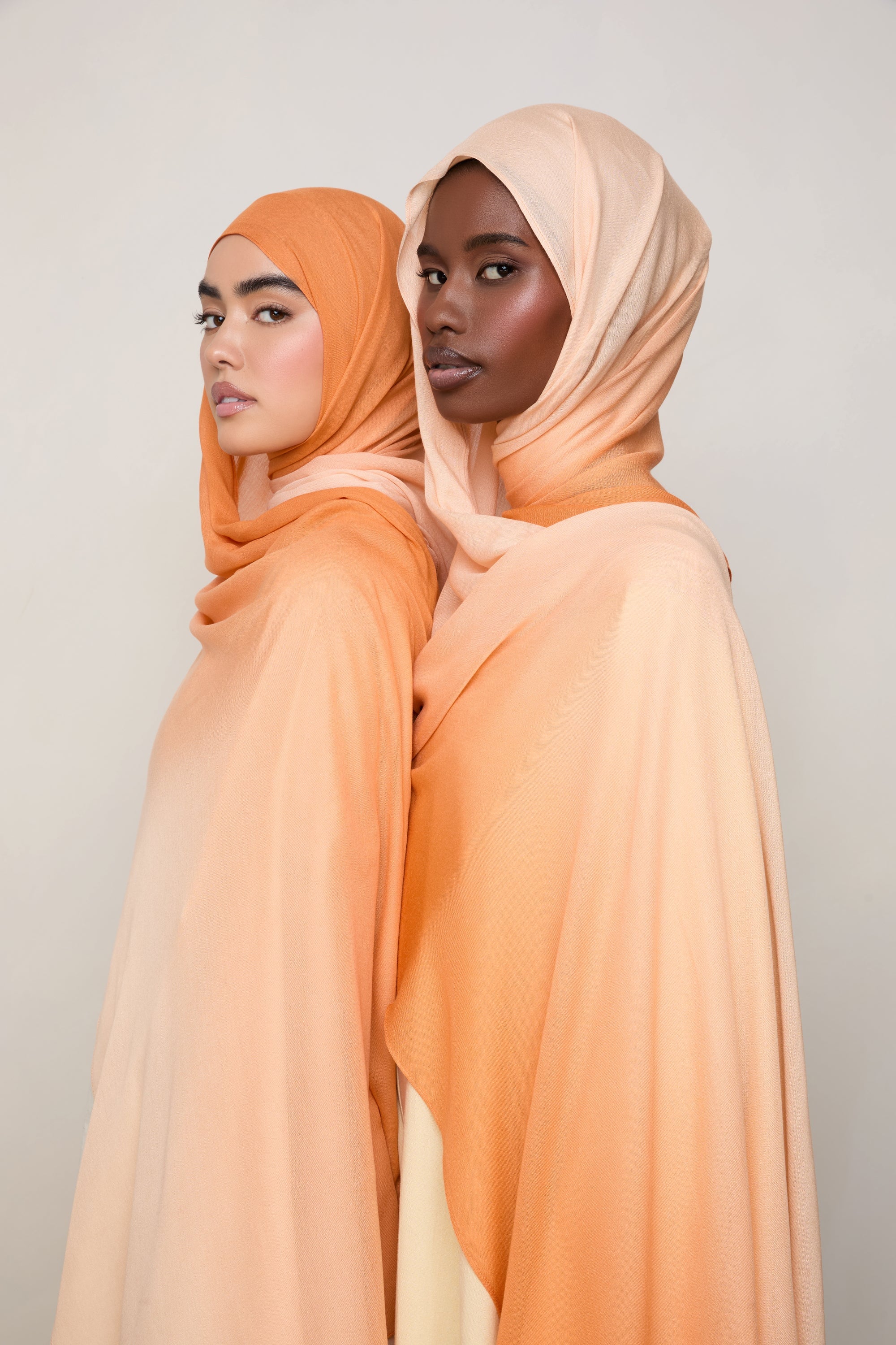 Ombre Modal Hijab - Orangsicle Hijabs Veiled