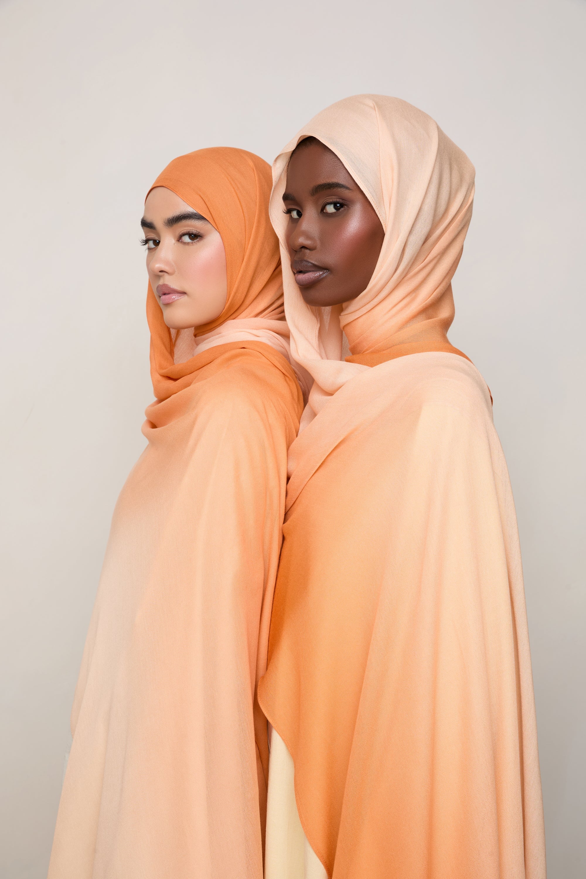 Ombre Modal Hijab - Orangsicle Hijabs Veiled