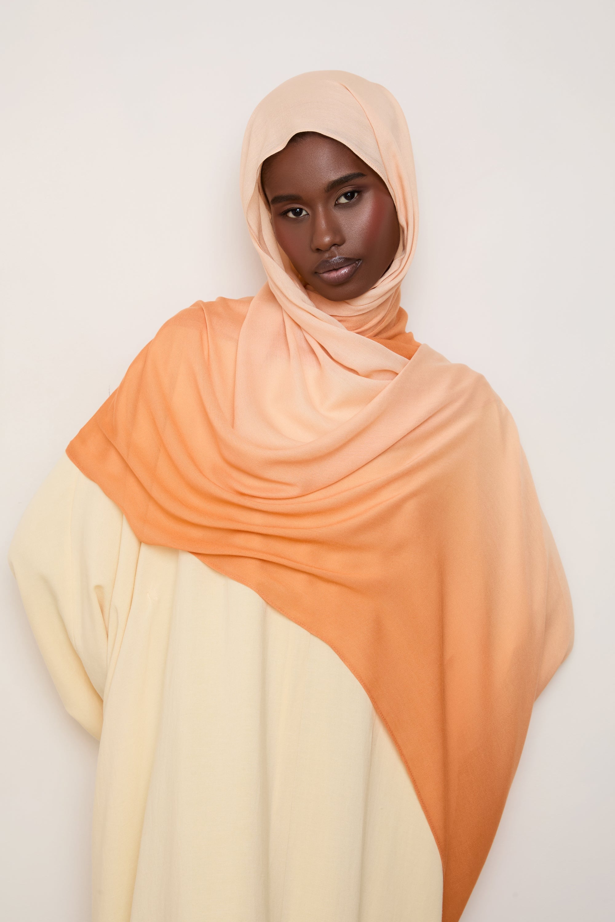 Ombre Modal Hijab - Orangsicle Hijabs Veiled