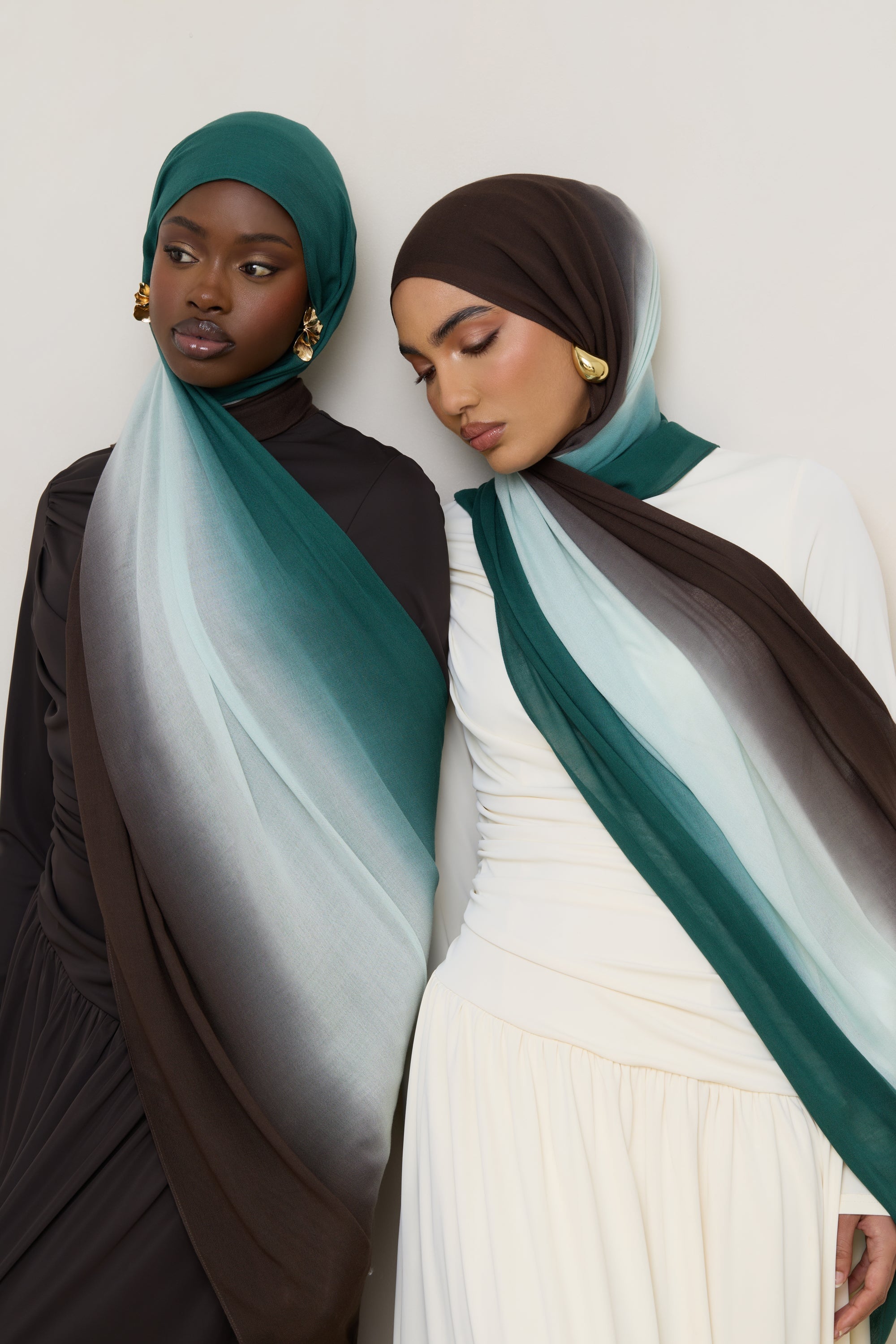 Ombre Modal Hijab - Rainforest Mist Hijabs Veiled
