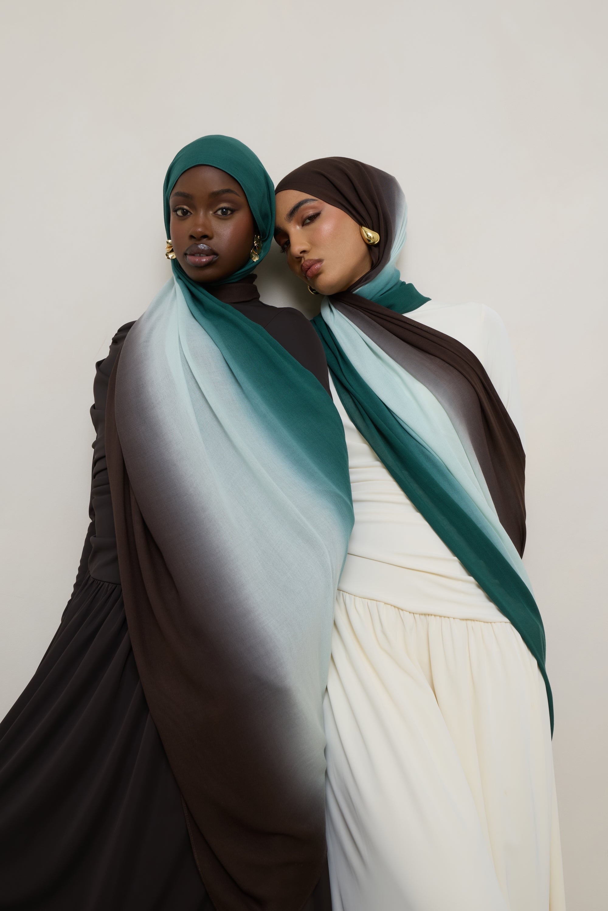 Ombre Modal Hijab - Rainforest Mist Hijabs Veiled