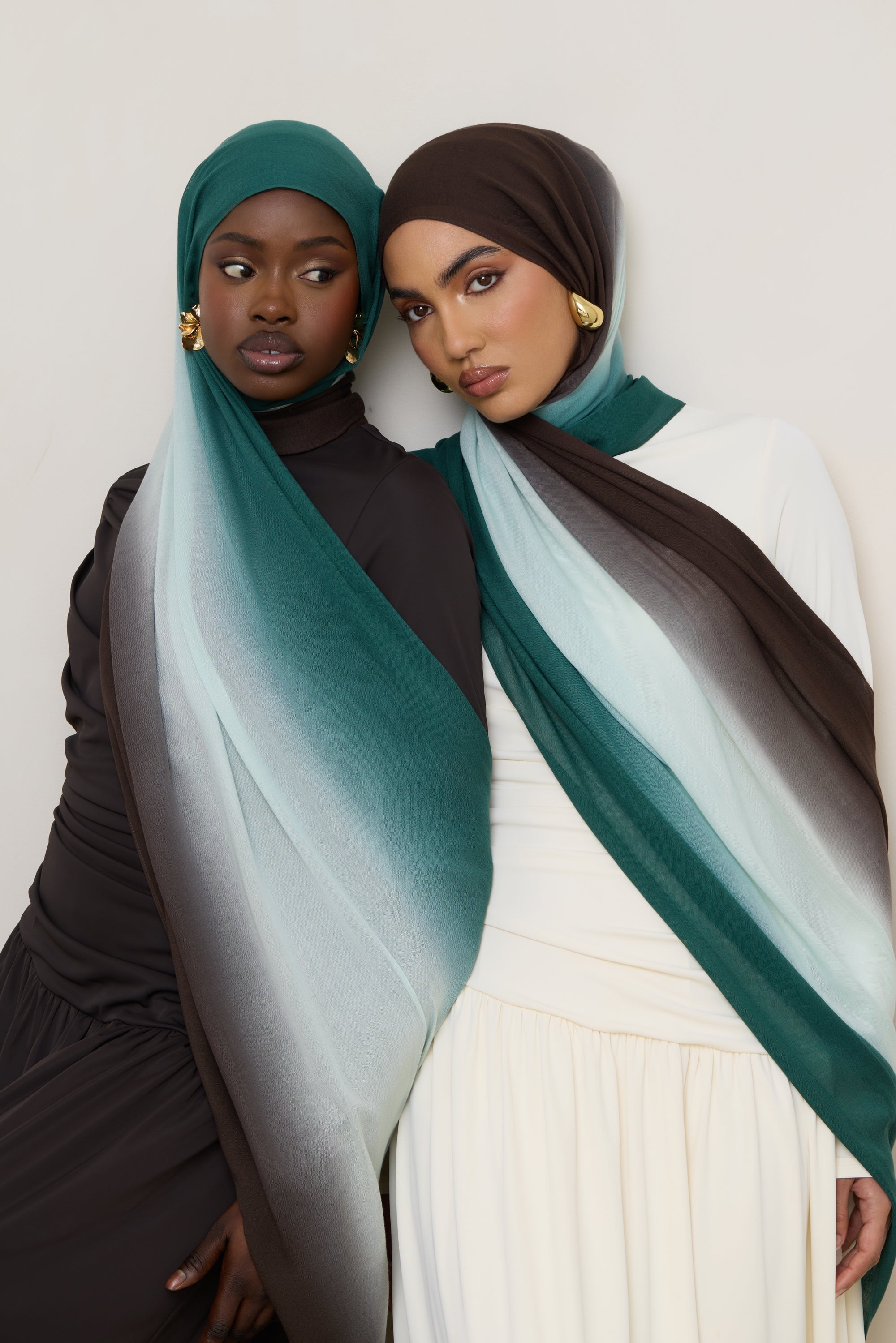 Ombre Modal Hijab - Rainforest Mist Hijabs Veiled