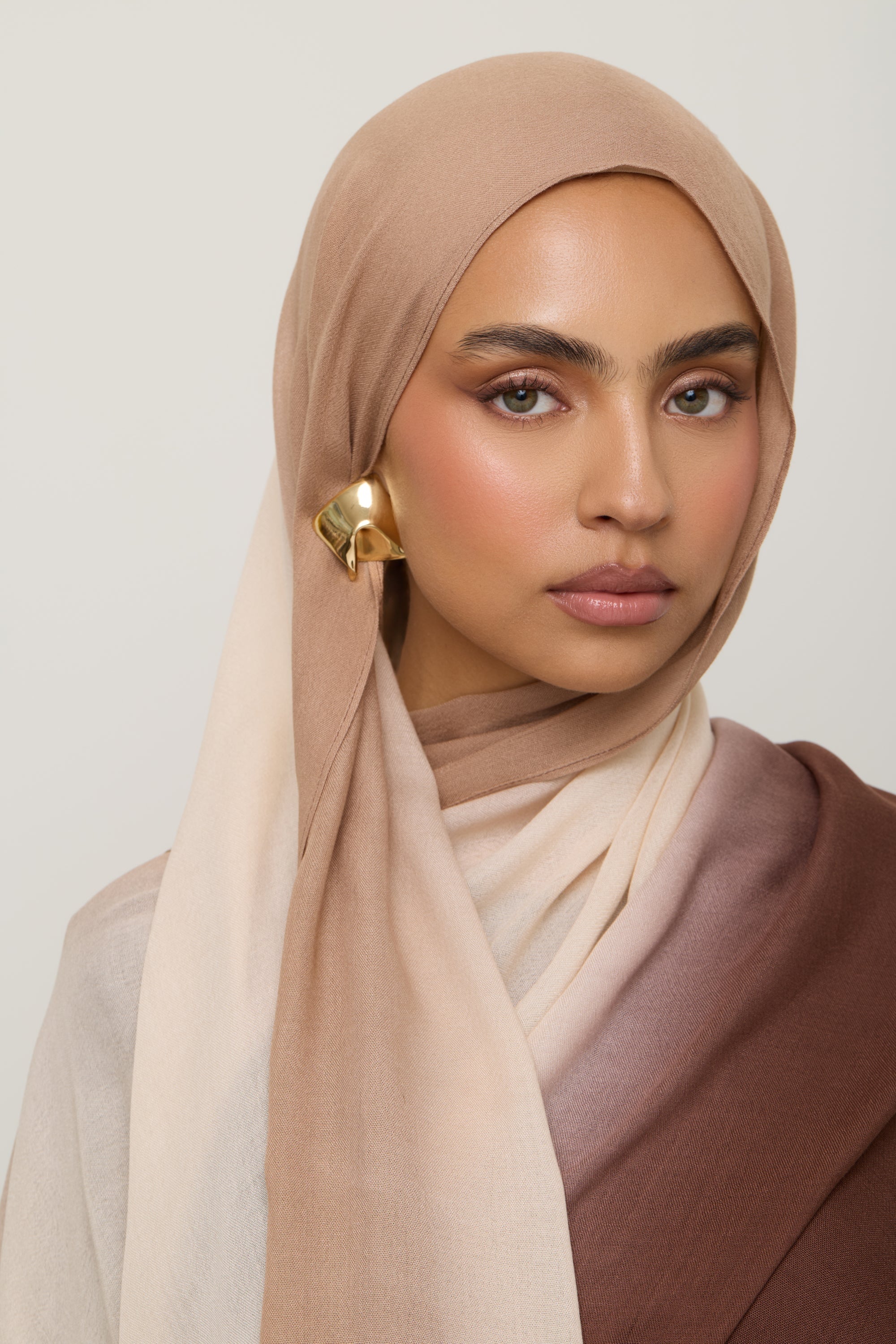 Ombre Modal Hijab - Sand Dollar Hijab Veiled