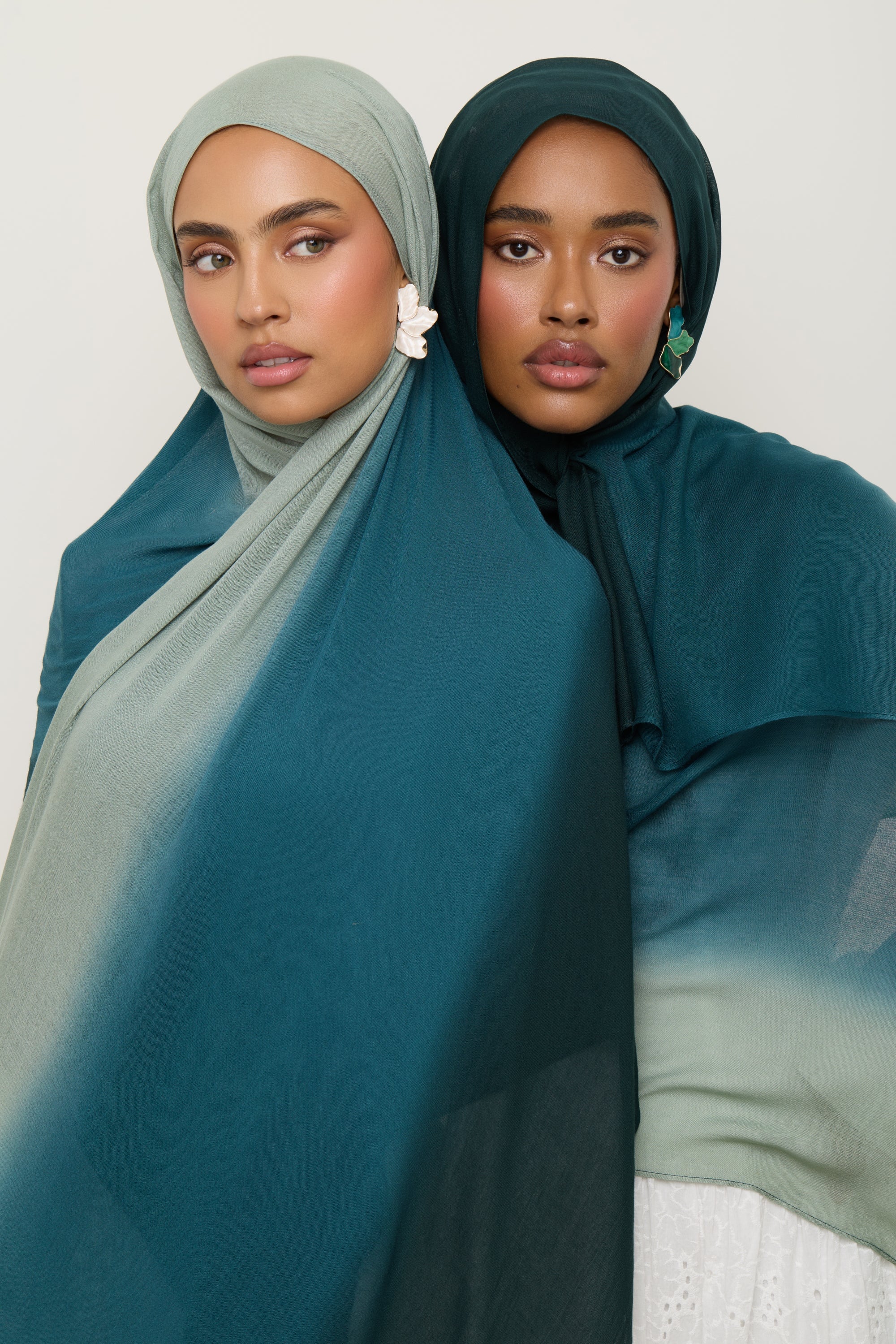 Ombre Modal Hijab - Spruce Hijab Veiled