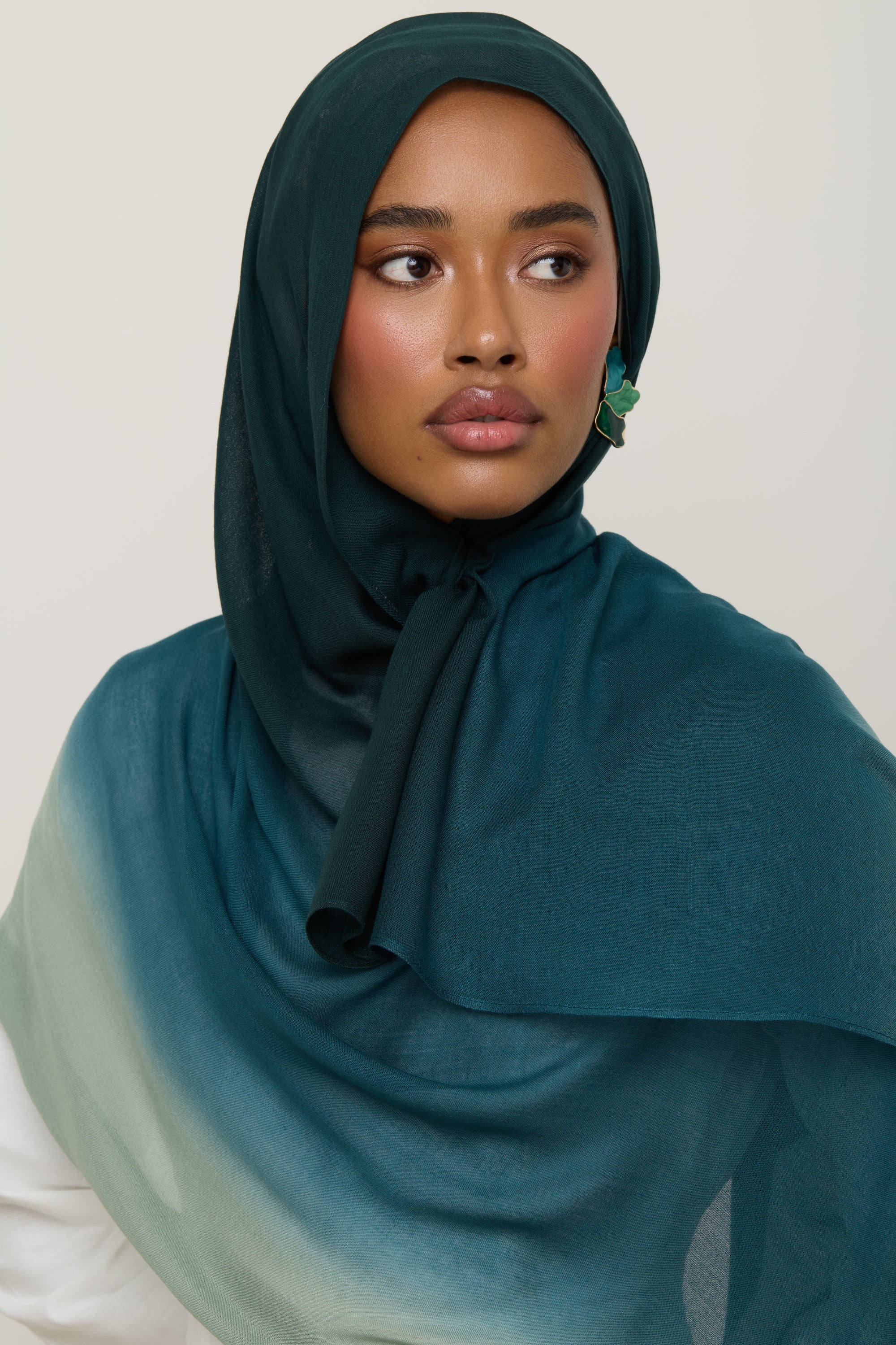 Ombre Modal Hijab - Spruce Hijab Veiled