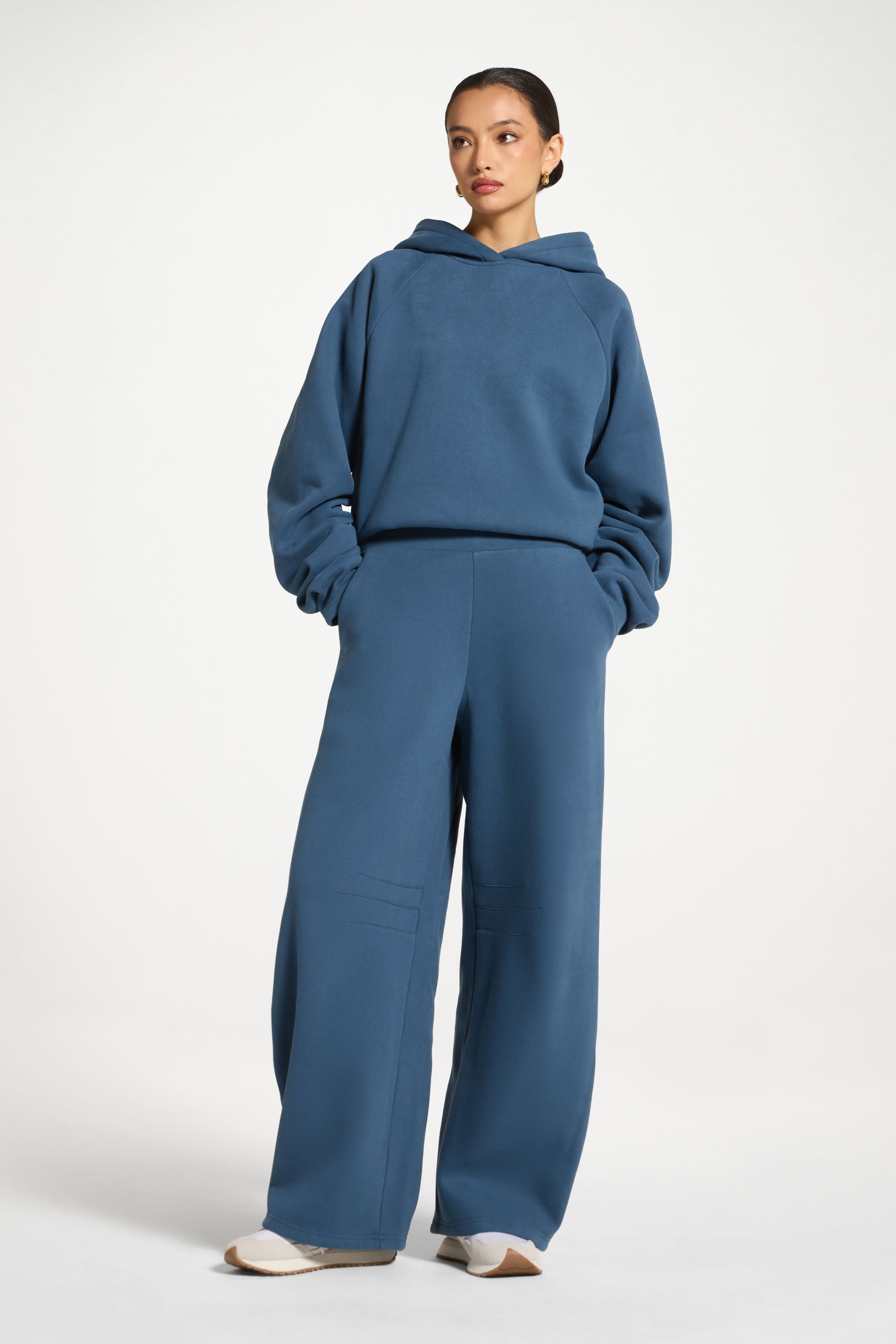 Pleated Lounge Top & Pants Set - Ocean Abayas Veiled