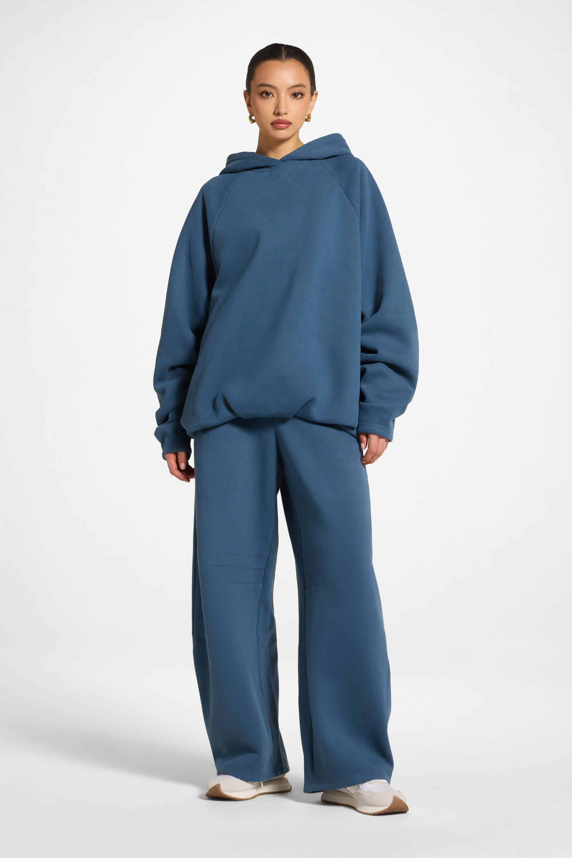 Pleated Lounge Top & Pants Set - Ocean Abayas Veiled