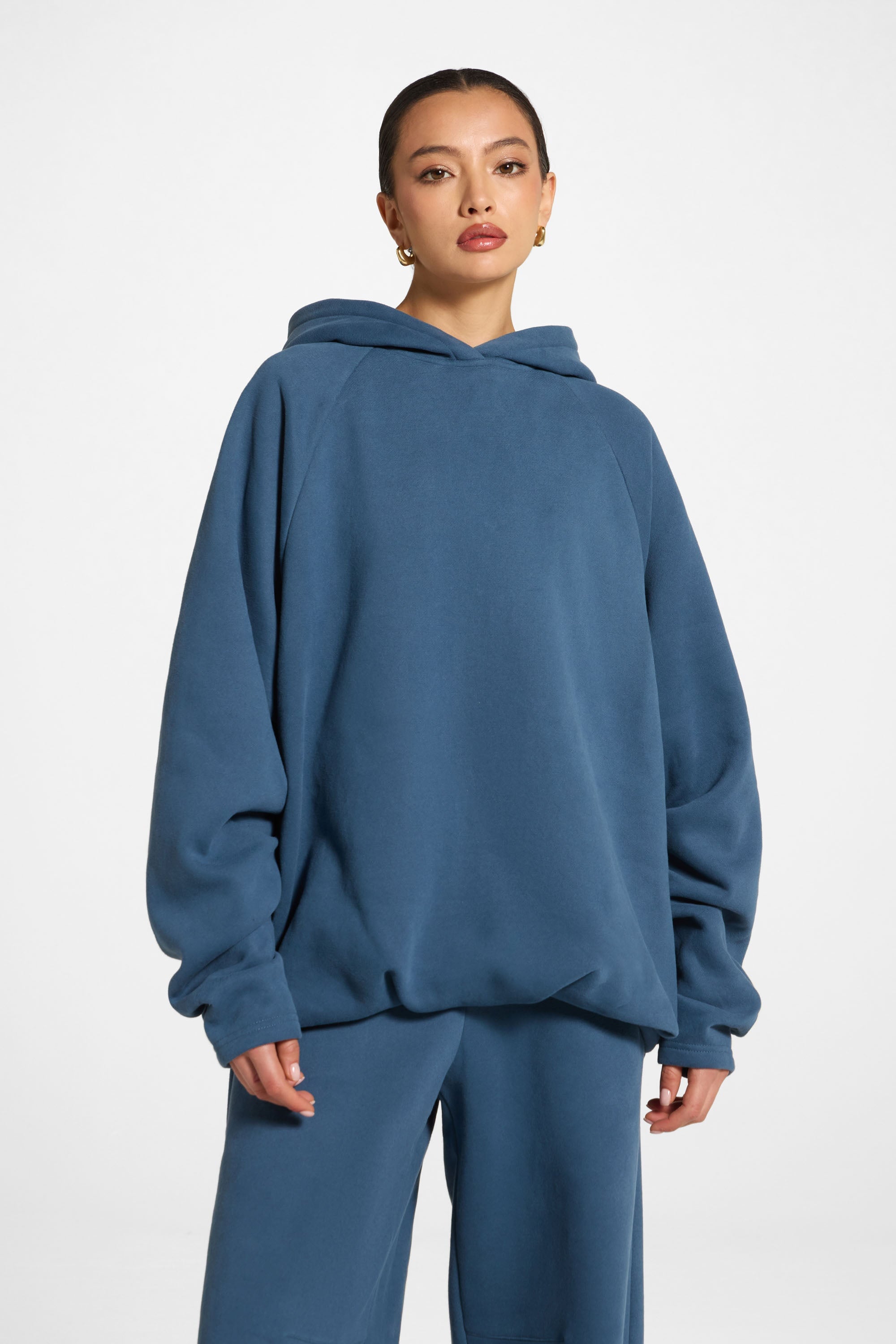 Pleated Lounge Top & Pants Set - Ocean Abayas Veiled