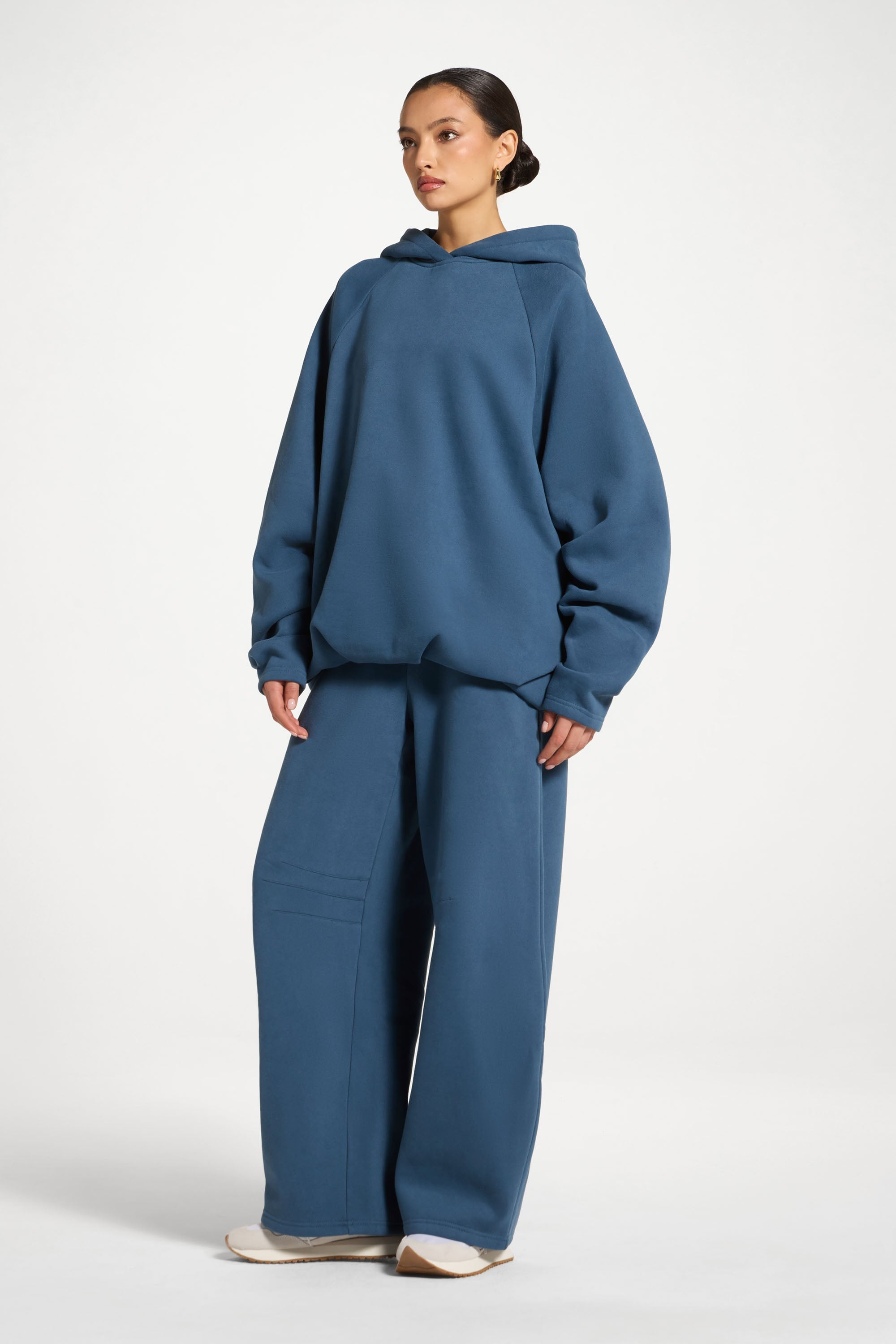 Pleated Lounge Top & Pants Set - Ocean Abayas Veiled
