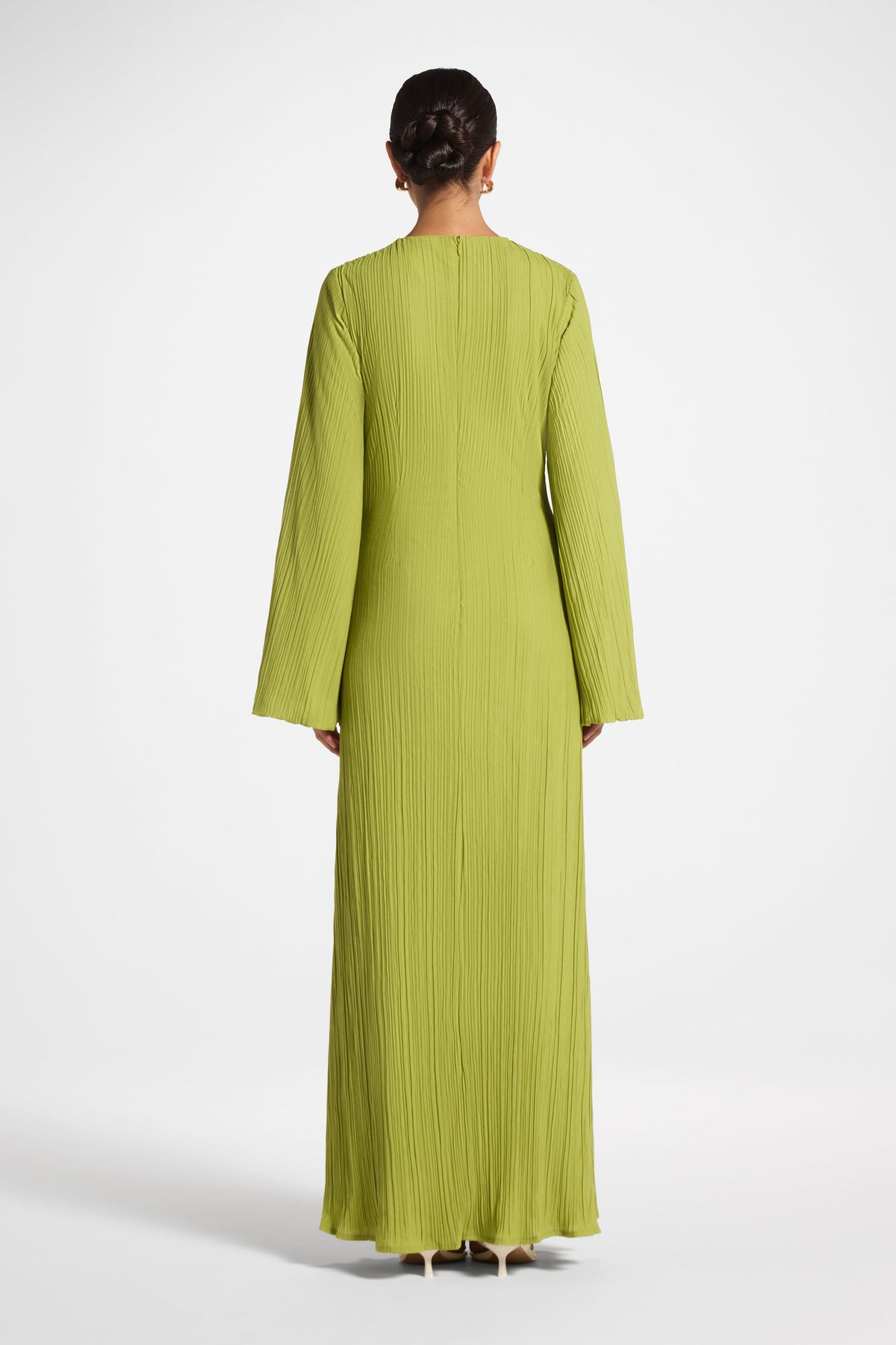 Plissé Maxi Dress - Cypress Dress Veiled