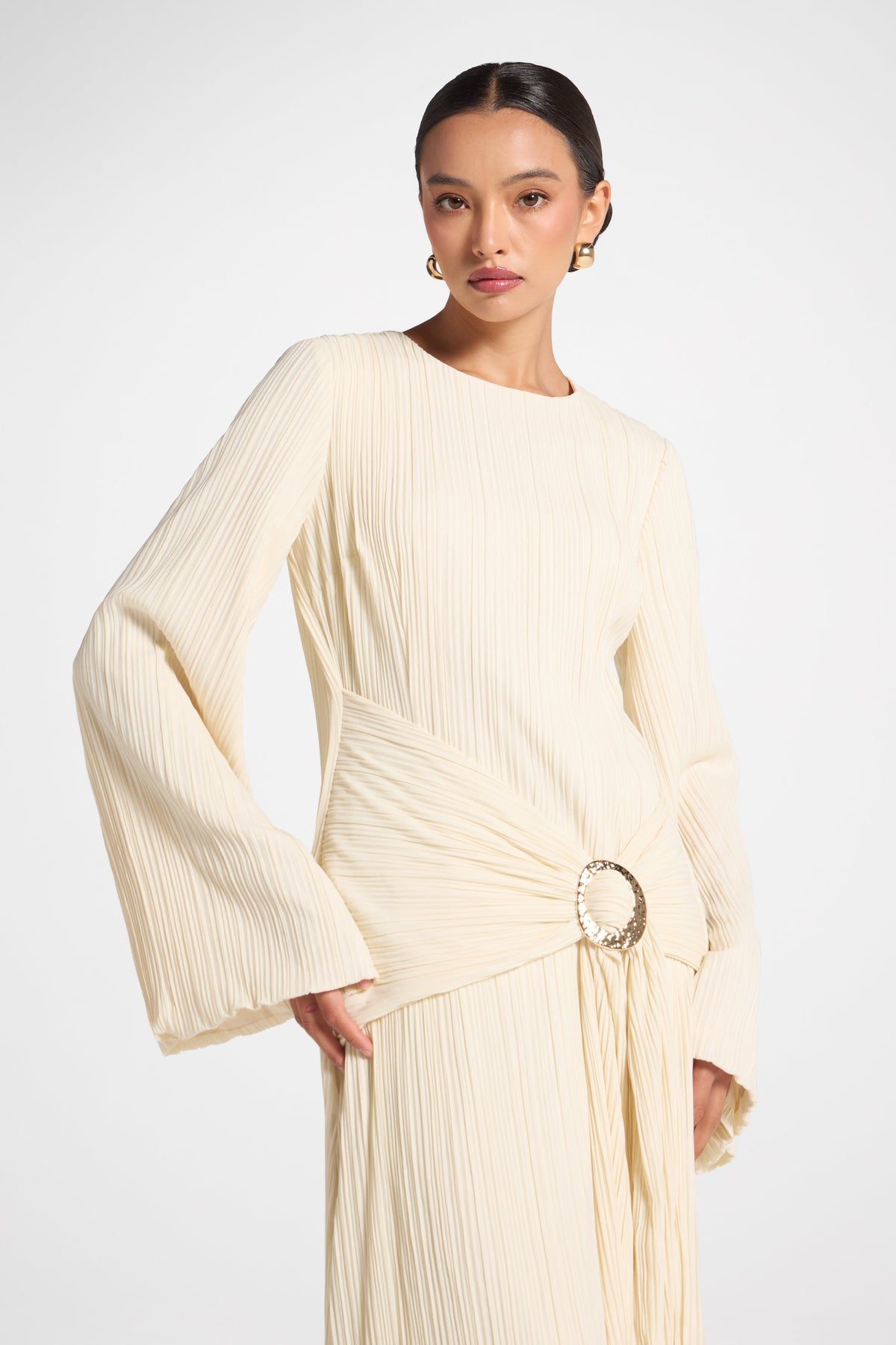 Plissé Maxi Dress - Moonlight Dress Veiled