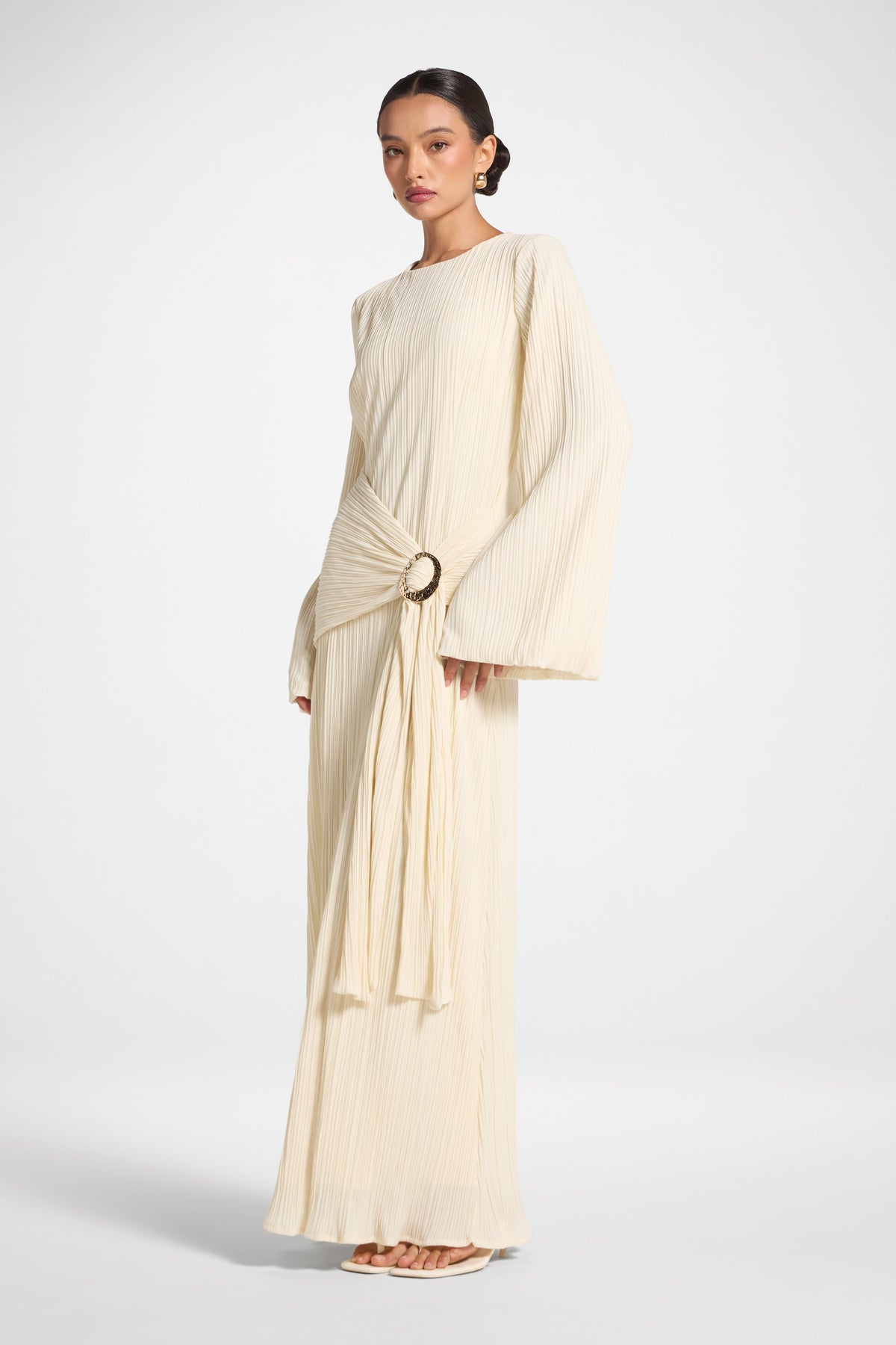 Plissé Maxi Dress - Moonlight Dress Veiled
