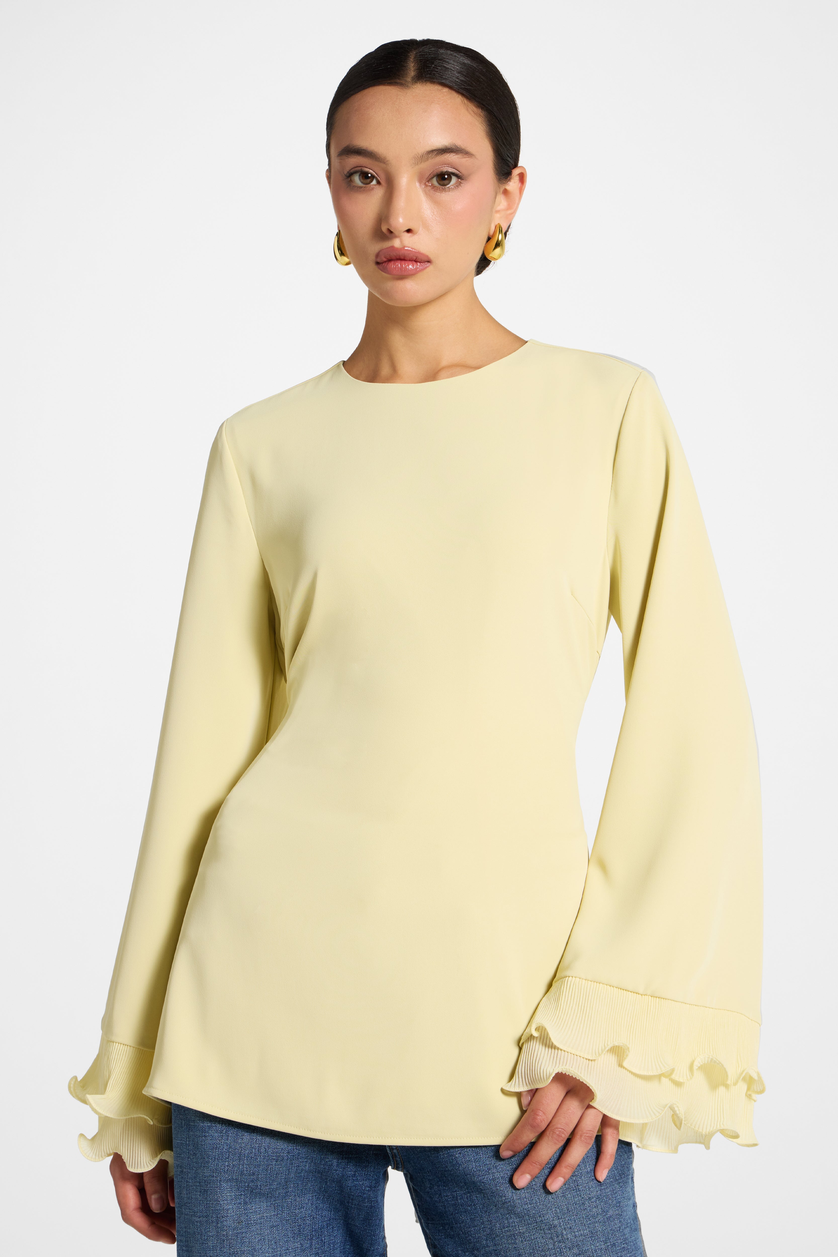 Plisse Top - Honeydew Abayas Veiled