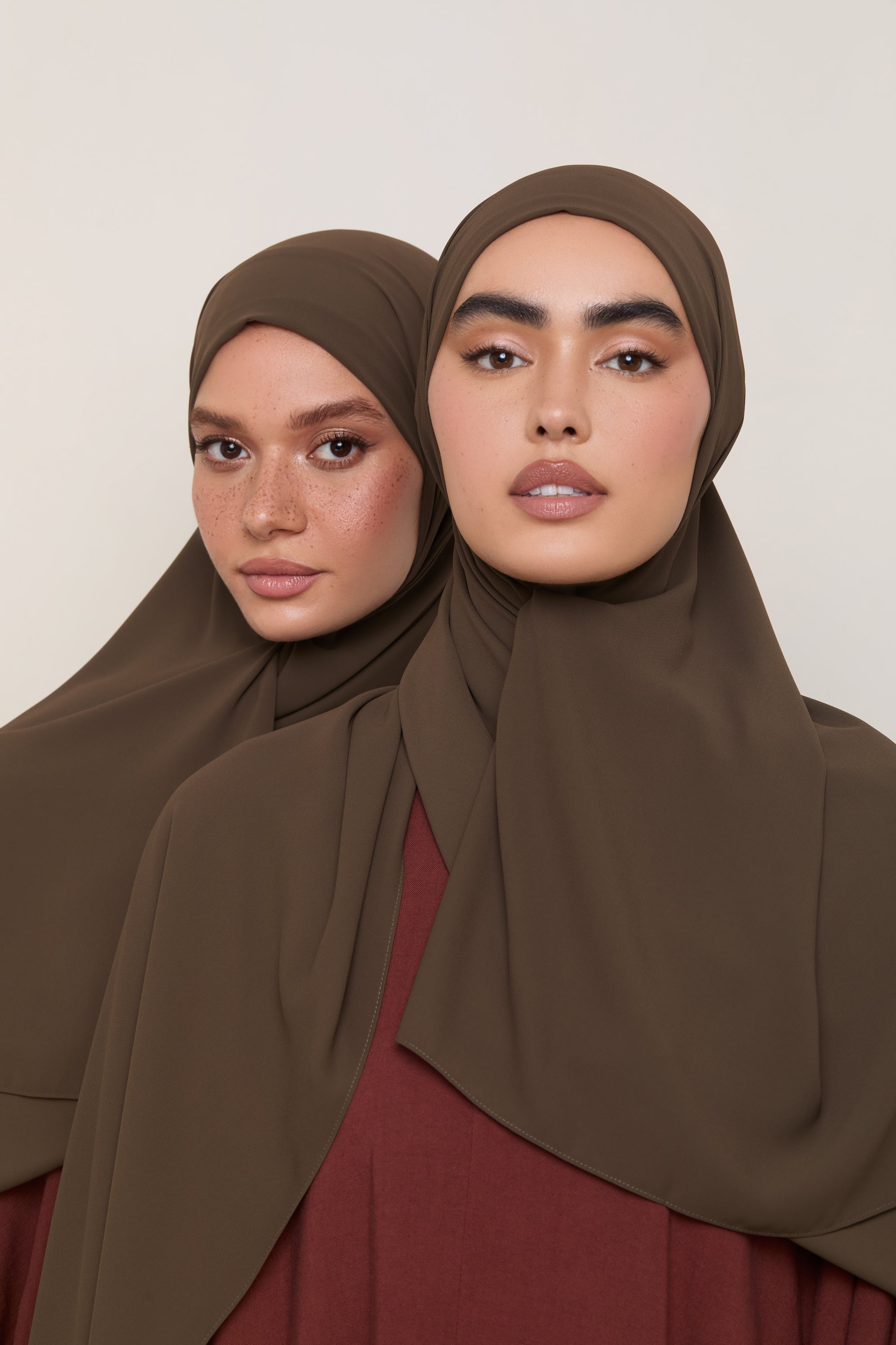 Premium Chiffon Hijab - Dark Truffle Hijabs Veiled