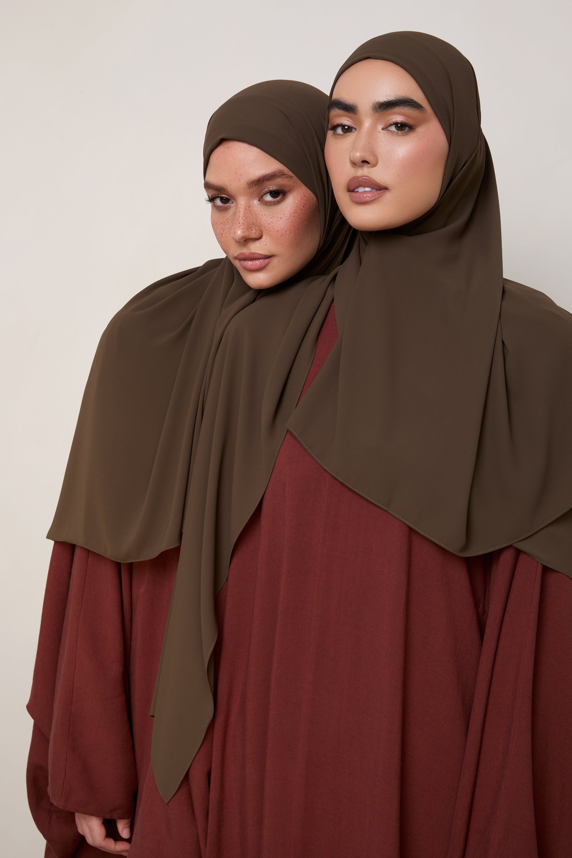 Premium Chiffon Hijab - Dark Truffle Hijabs Veiled