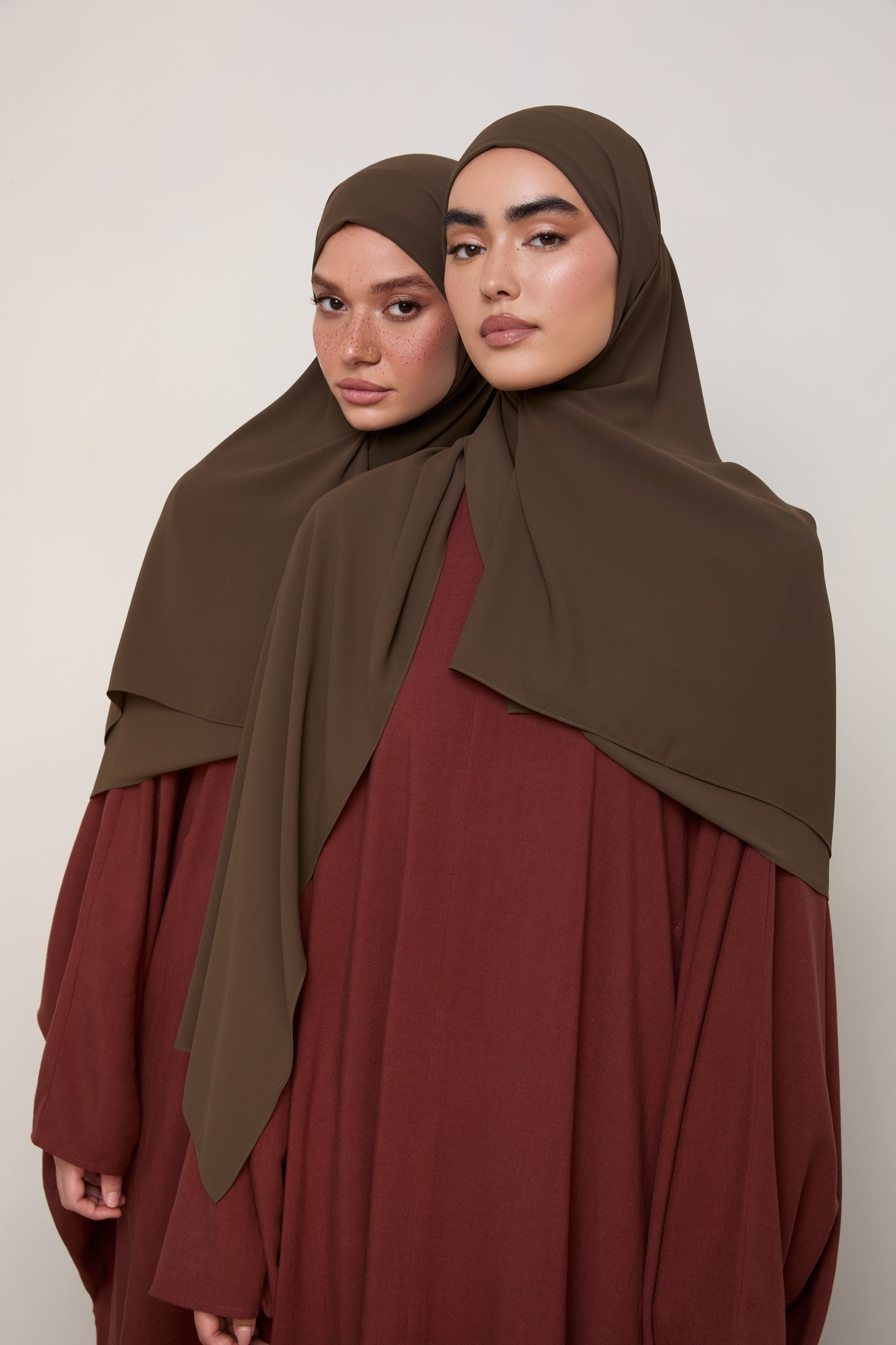 Premium Chiffon Hijab - Dark Truffle Hijabs Veiled