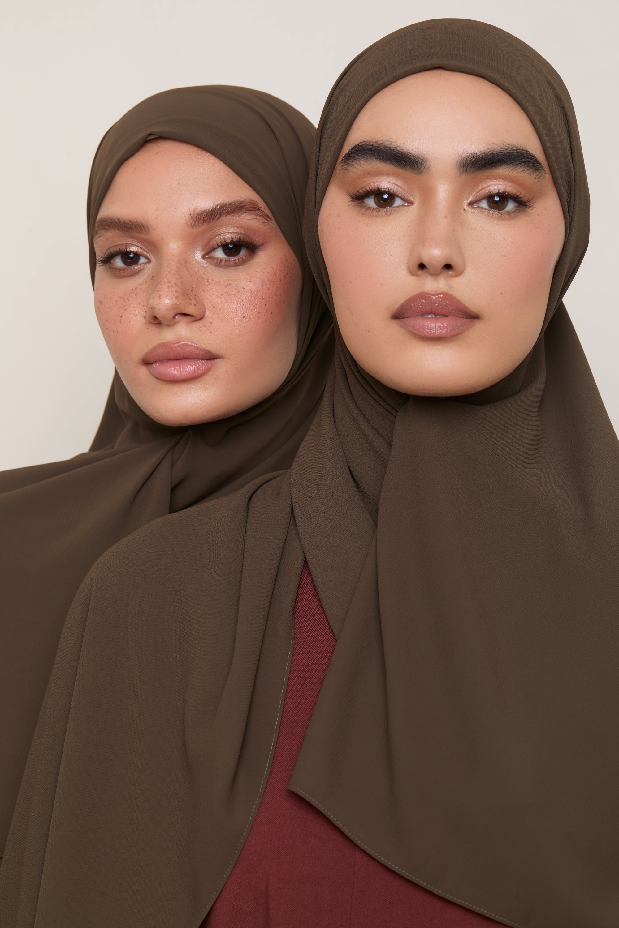 Premium Chiffon Hijab - Dark Truffle Hijabs Veiled