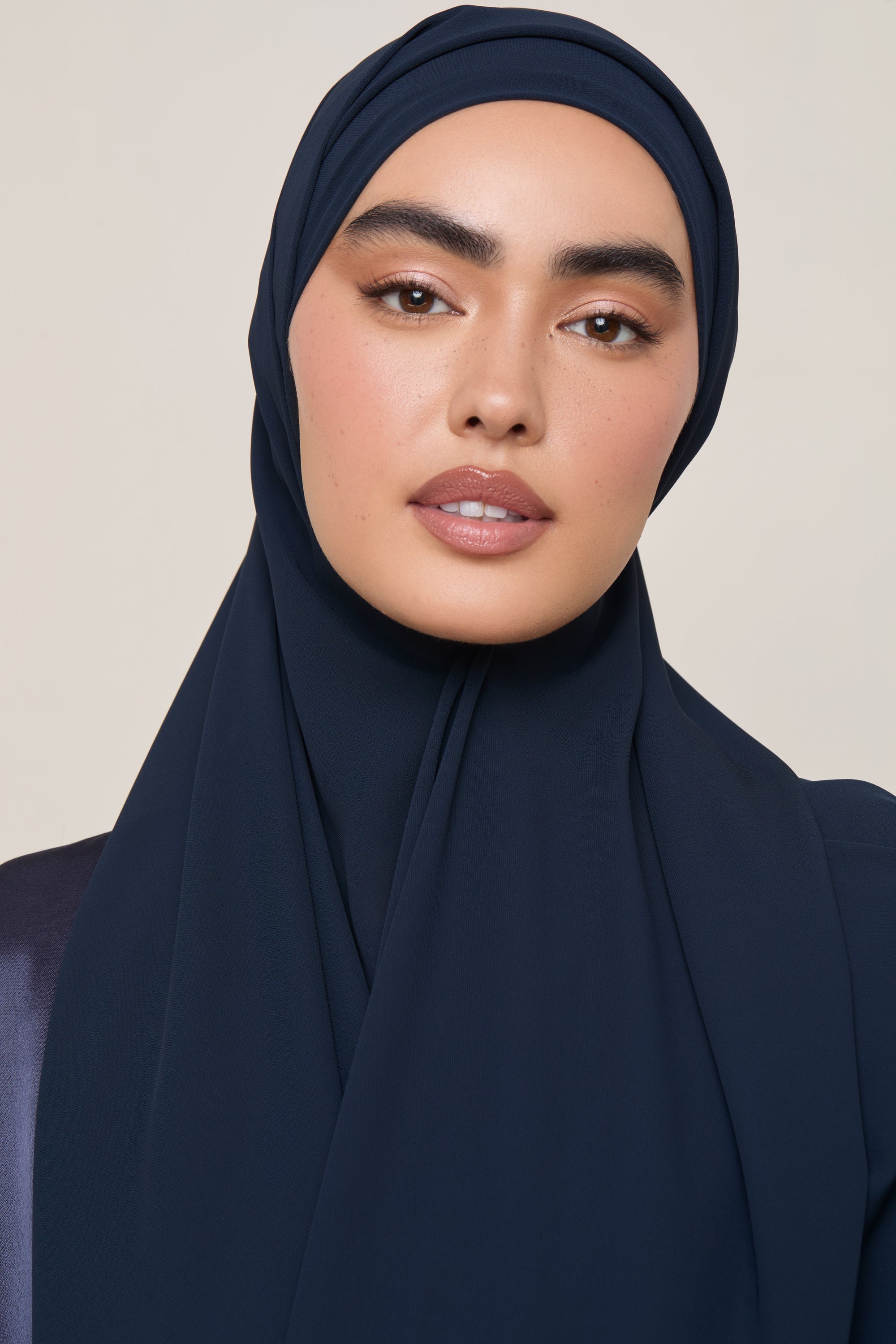 Premium Chiffon Hijab - Navy Hijabs Veiled