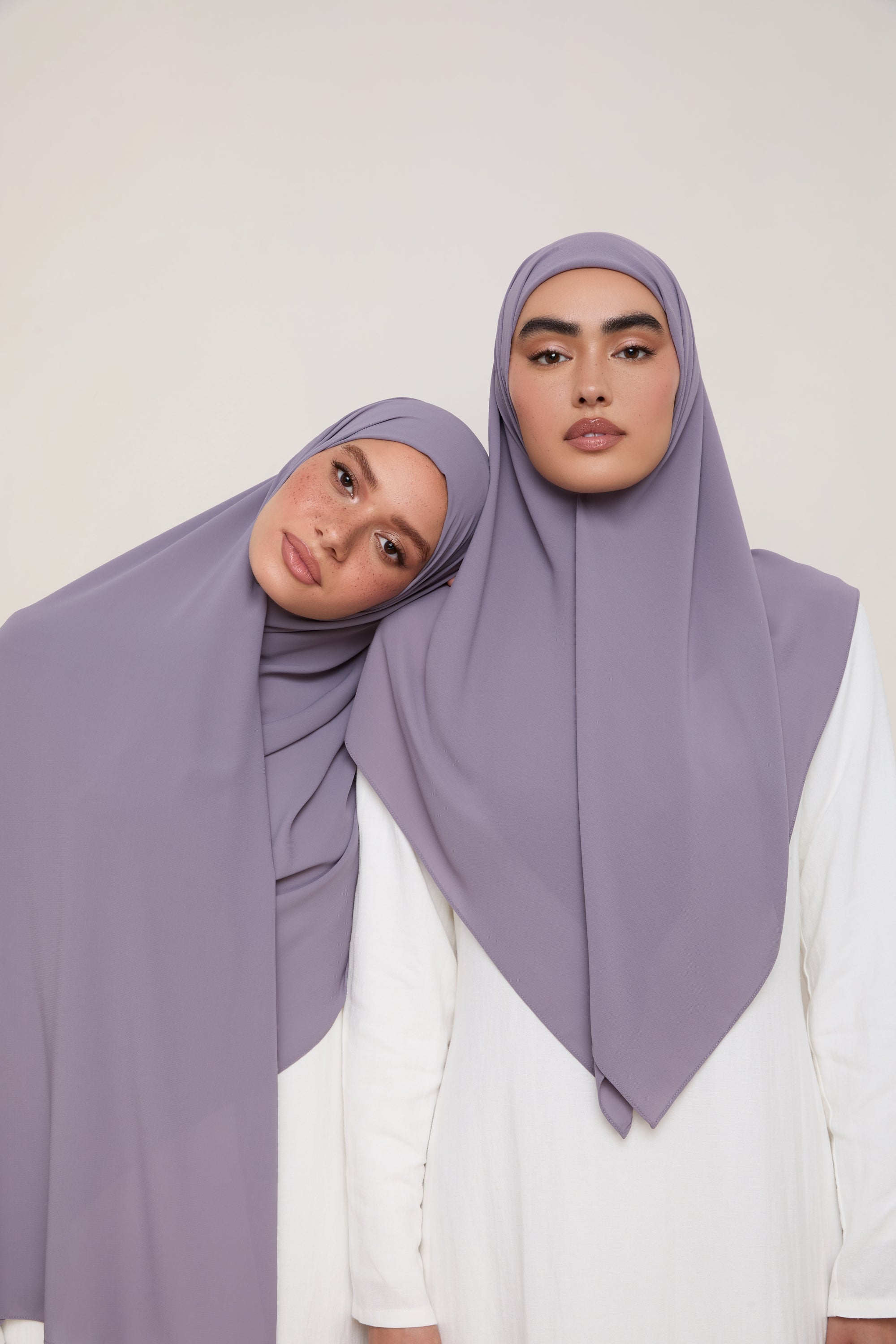 Premium Chiffon Hijab - Purple Sage Hijabs Veiled