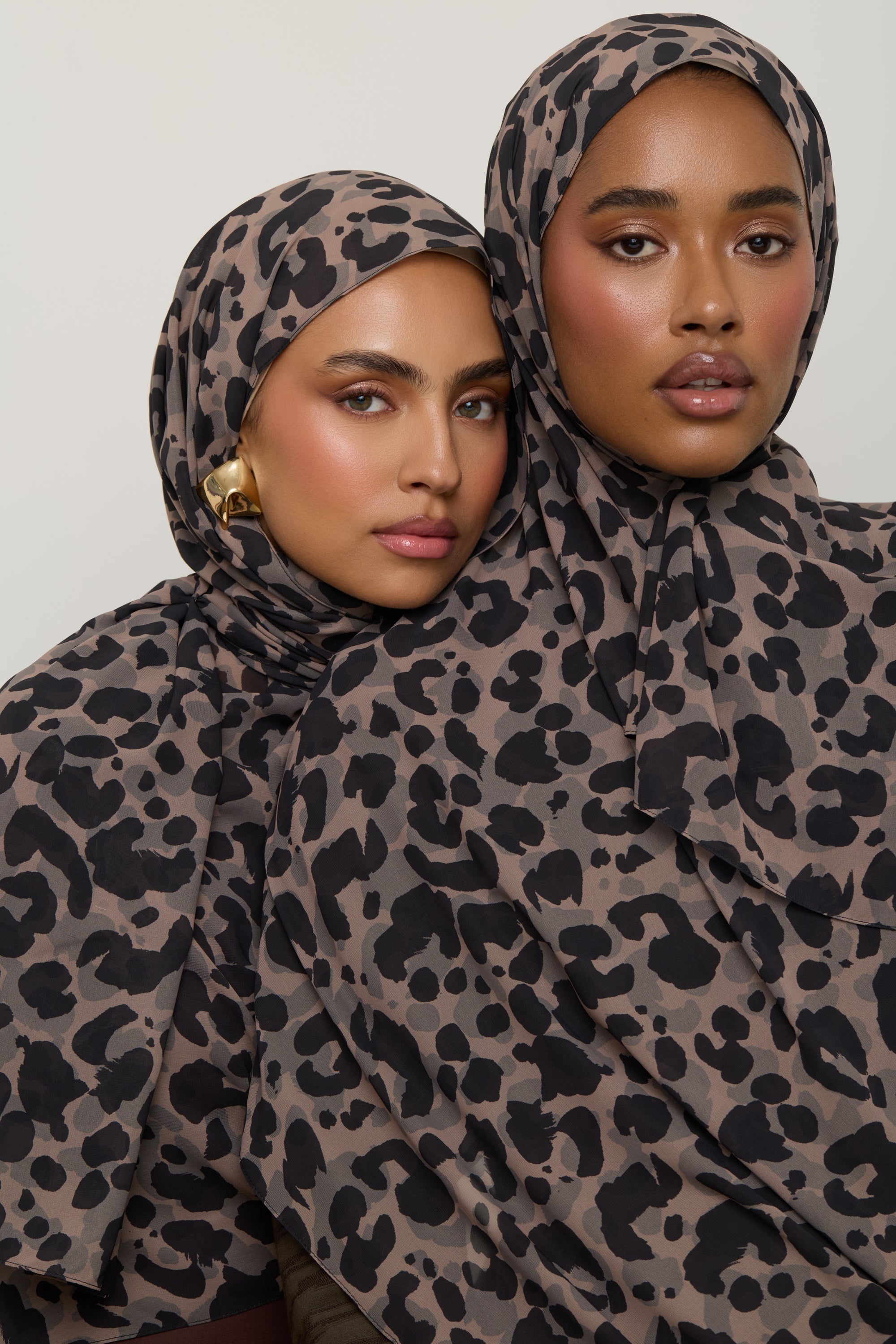 Printed Chiffon Hijab - Dune Spots Hijab Veiled