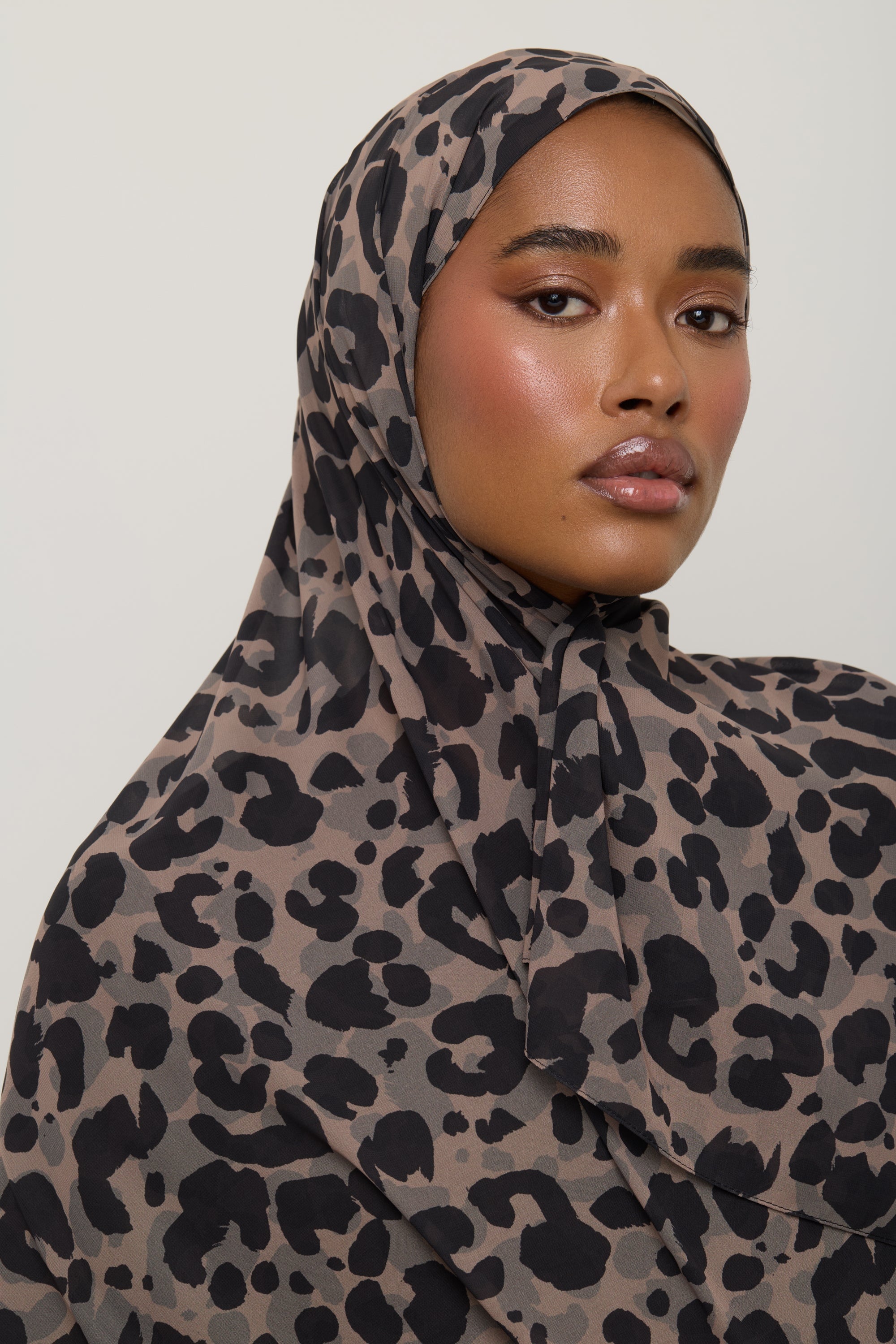 Printed Chiffon Hijab - Dune Spots Hijab Veiled