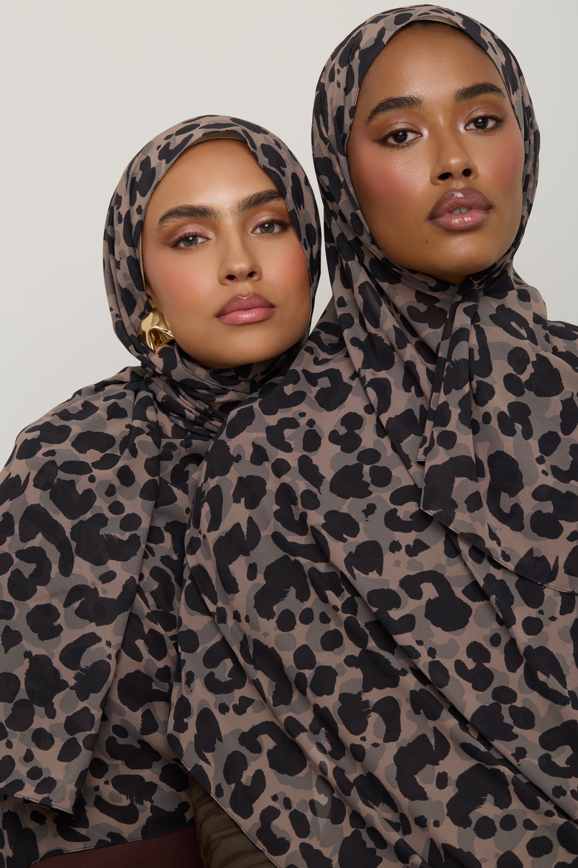 Printed Chiffon Hijab - Dune Spots Hijab Veiled