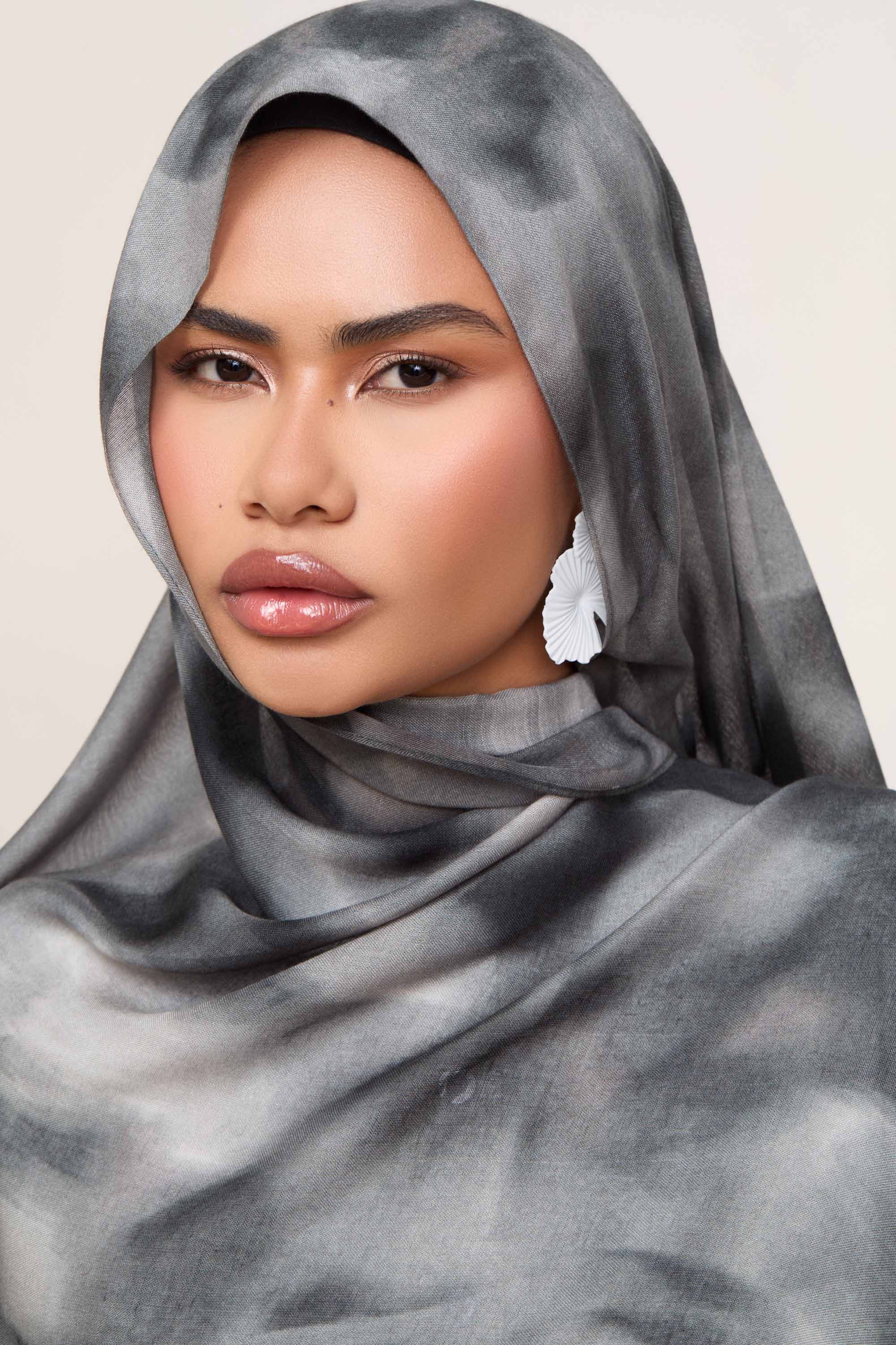 Printed Modal Hijab - Ash Petal Hijabs Veiled
