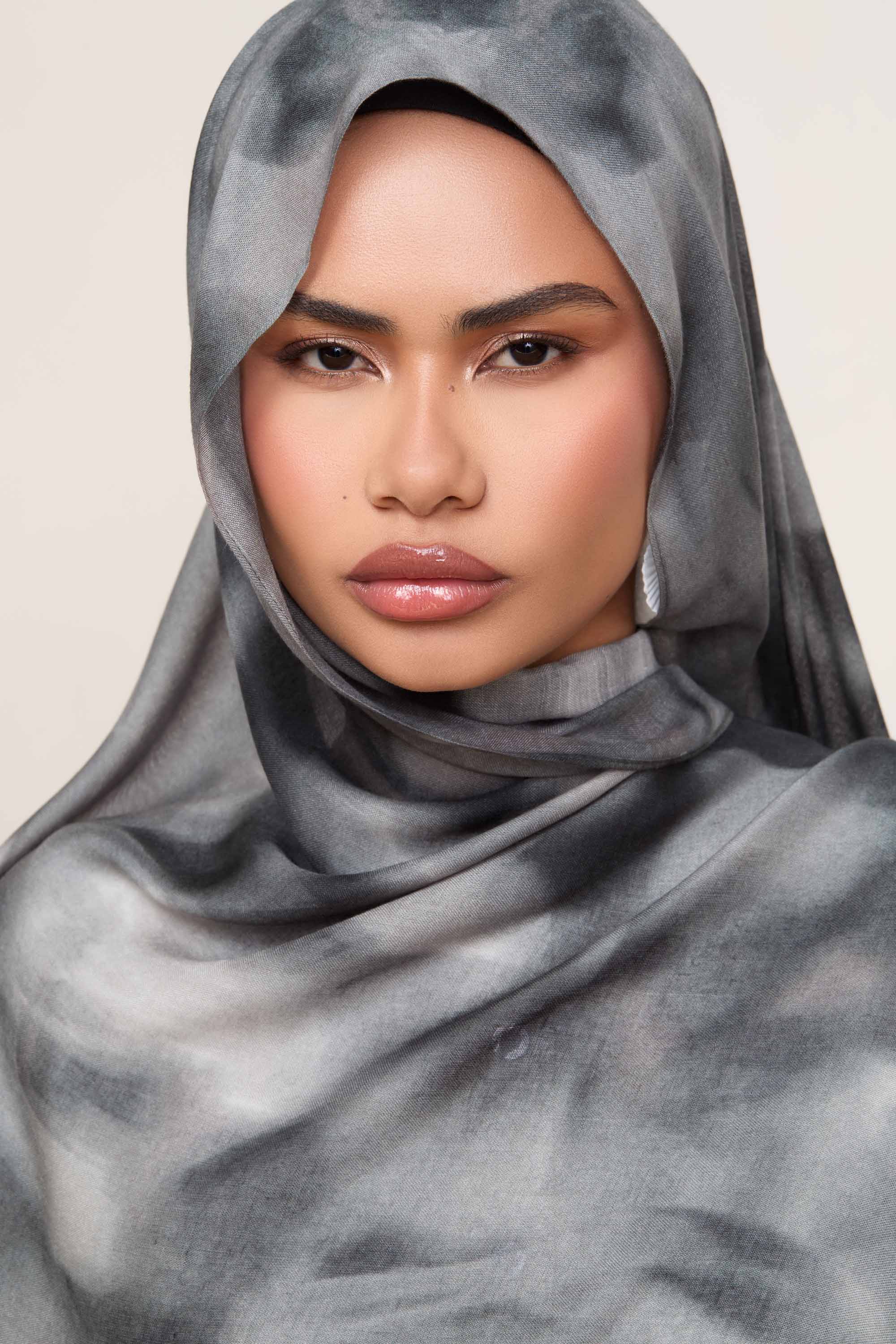 Printed Modal Hijab - Ash Petal Hijabs Veiled