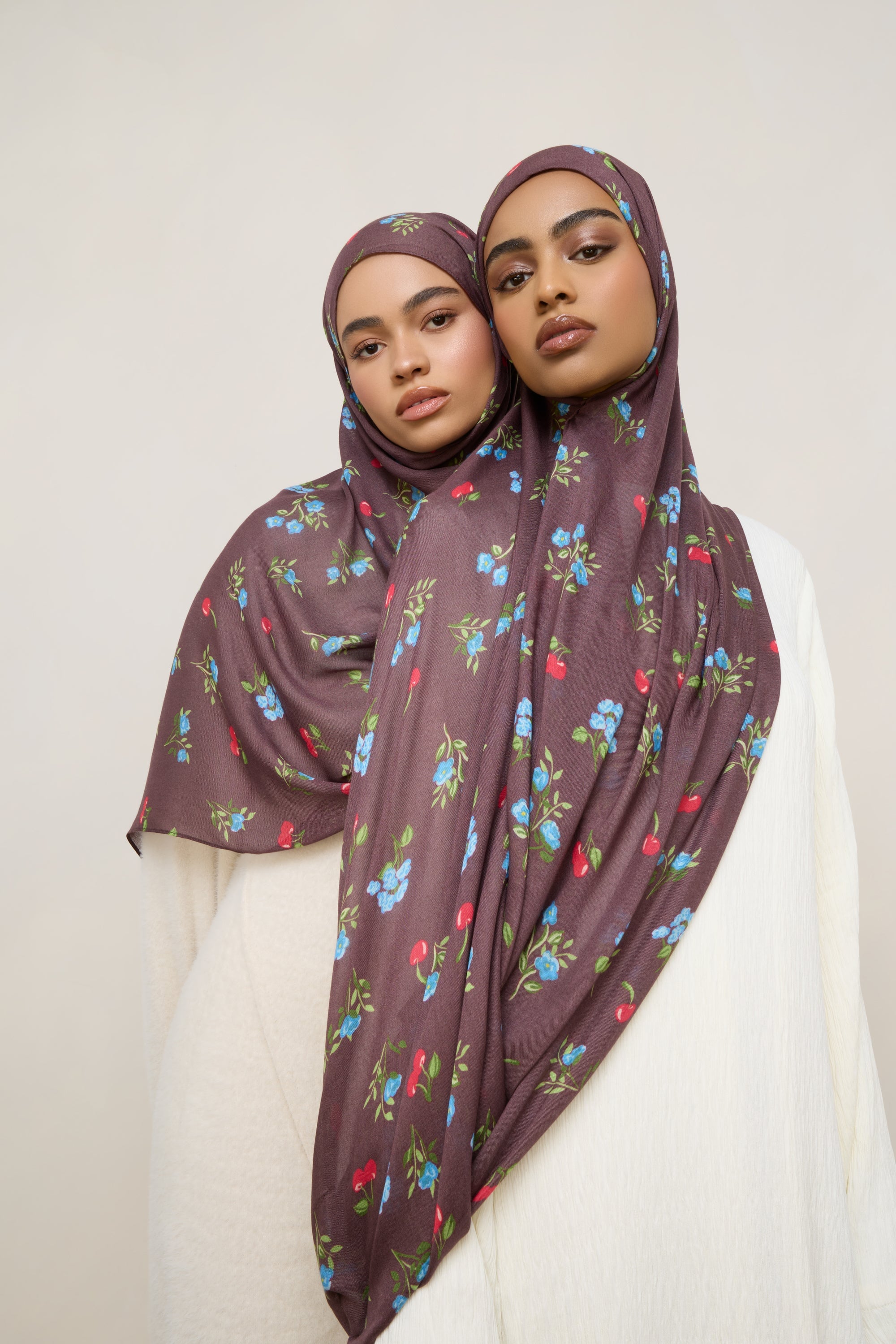 Printed Modal Hijab - Cherry Blossom Hijabs Veiled