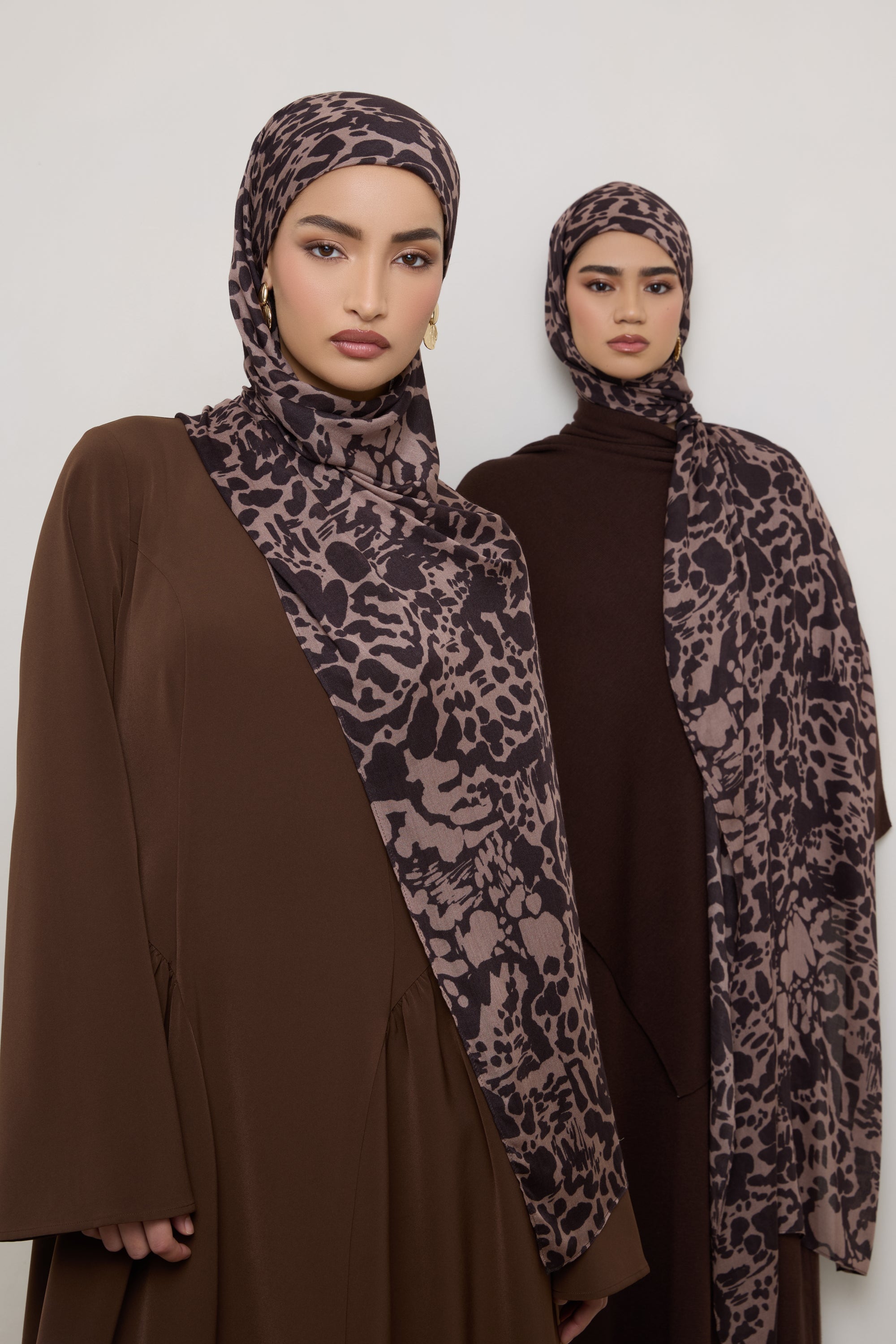 Printed Modal Hijab - Chocolate Spots Hijabs Veiled