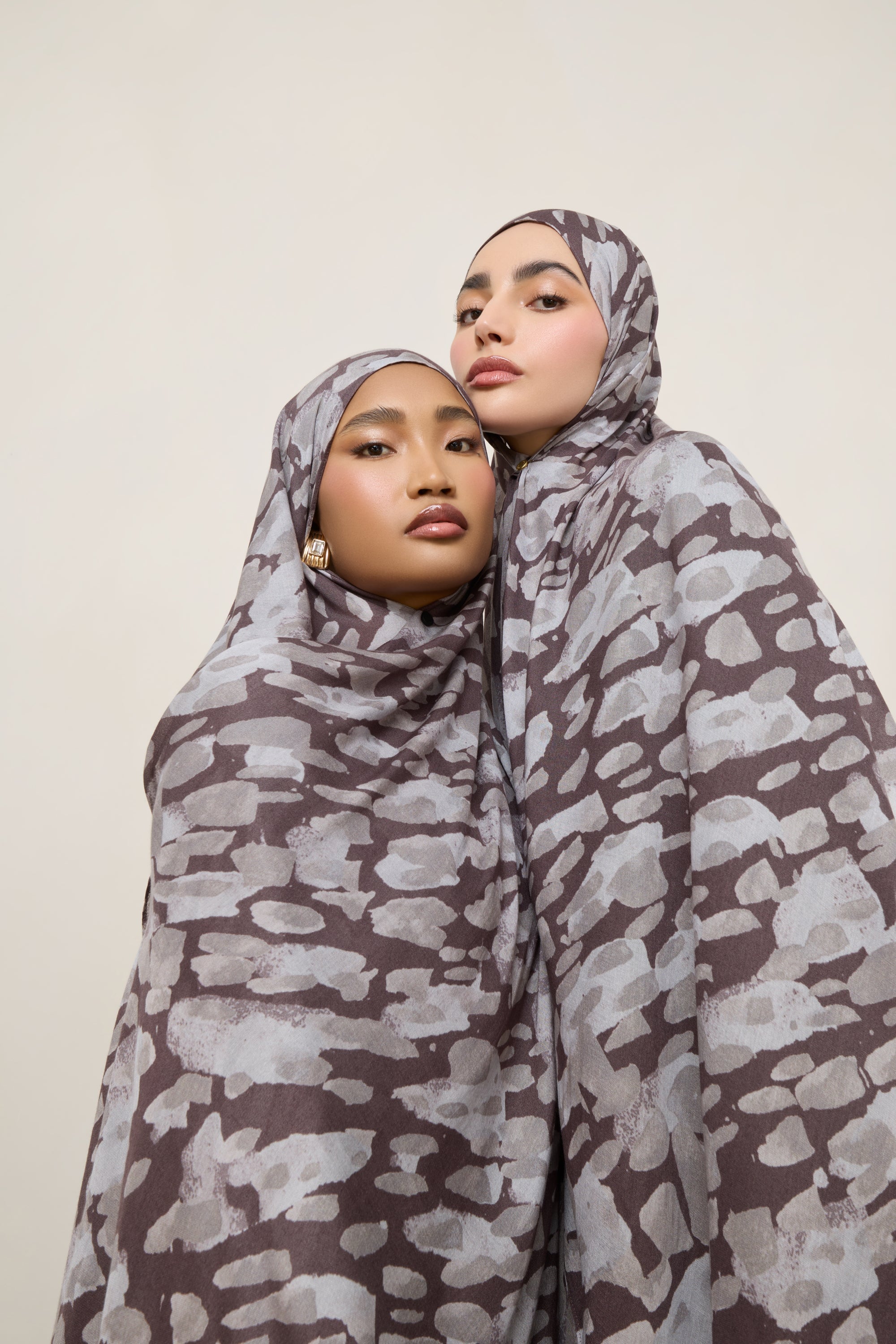 Printed Modal Hijab - Cloudburst Hijabs Veiled