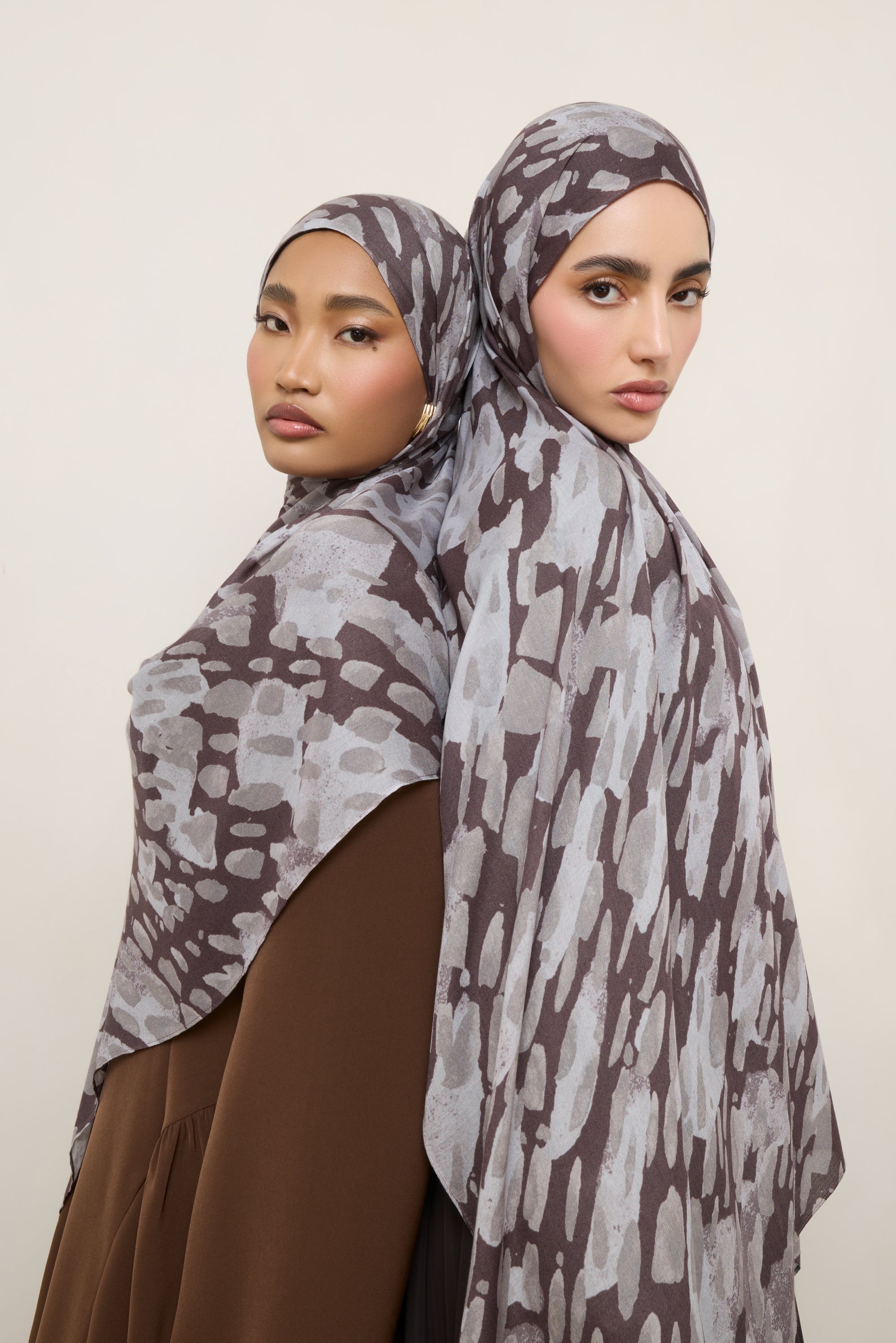 Printed Modal Hijab - Cloudburst Hijabs Veiled