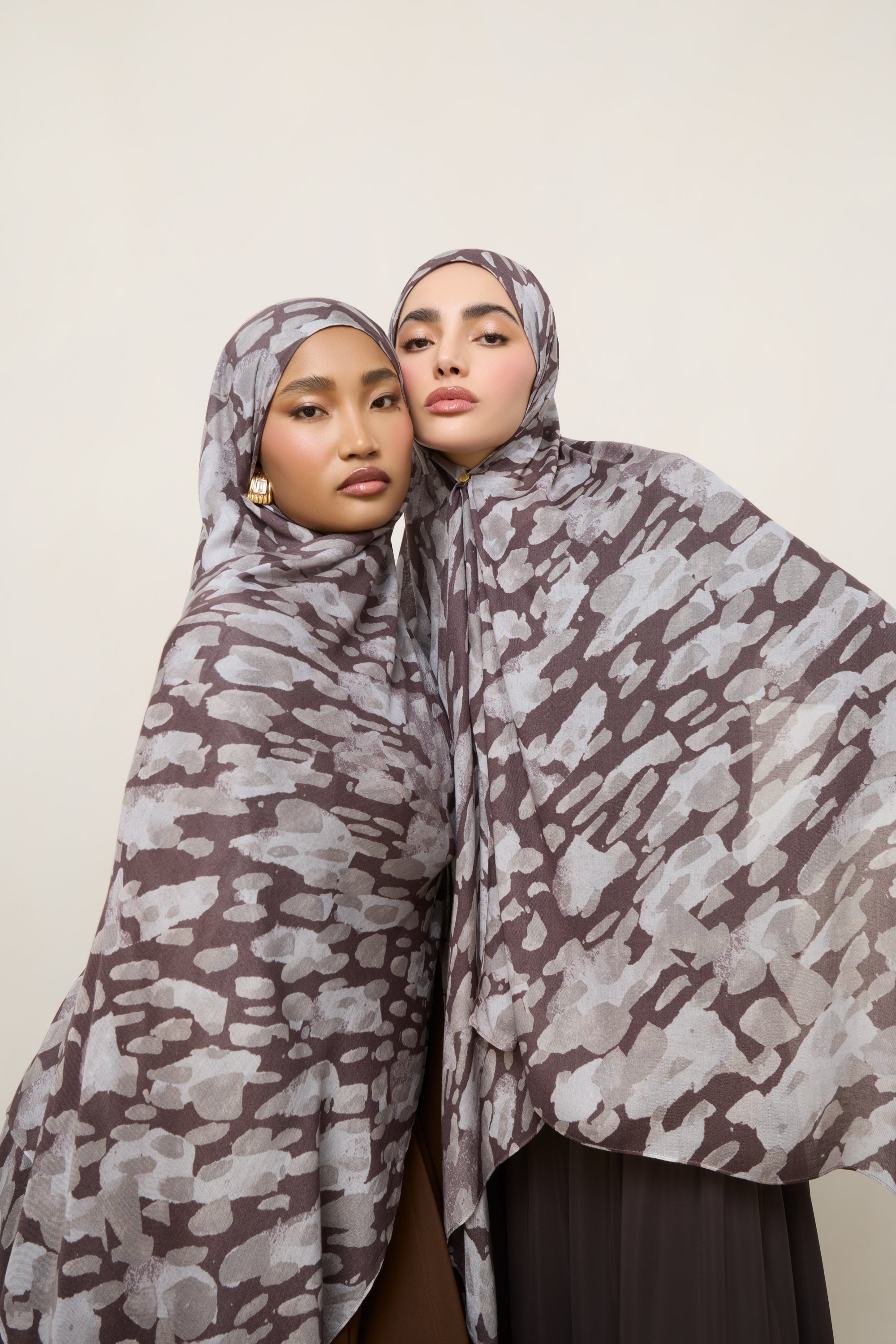 Printed Modal Hijab - Cloudburst Hijabs Veiled