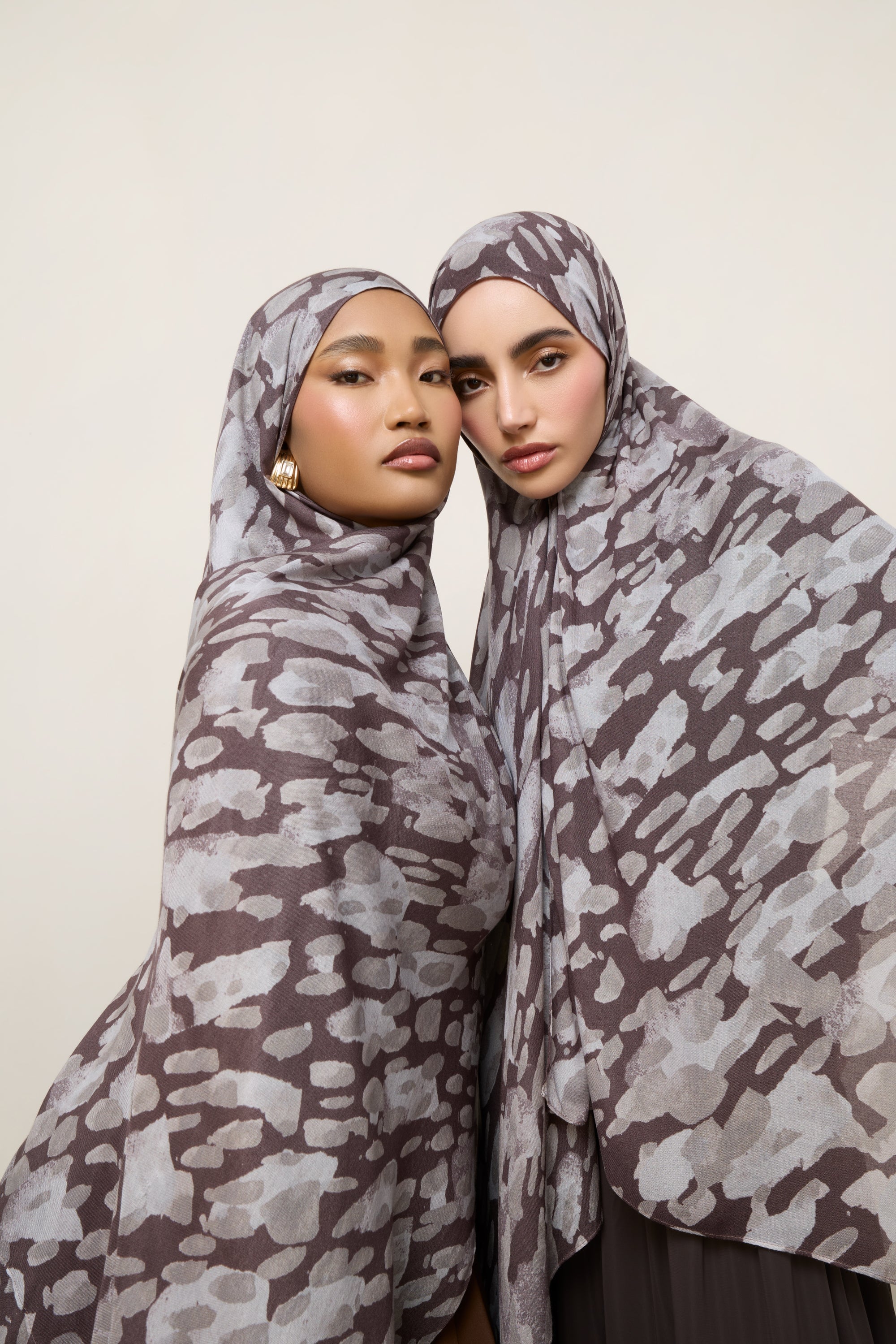 Printed Modal Hijab - Cloudburst Hijabs Veiled