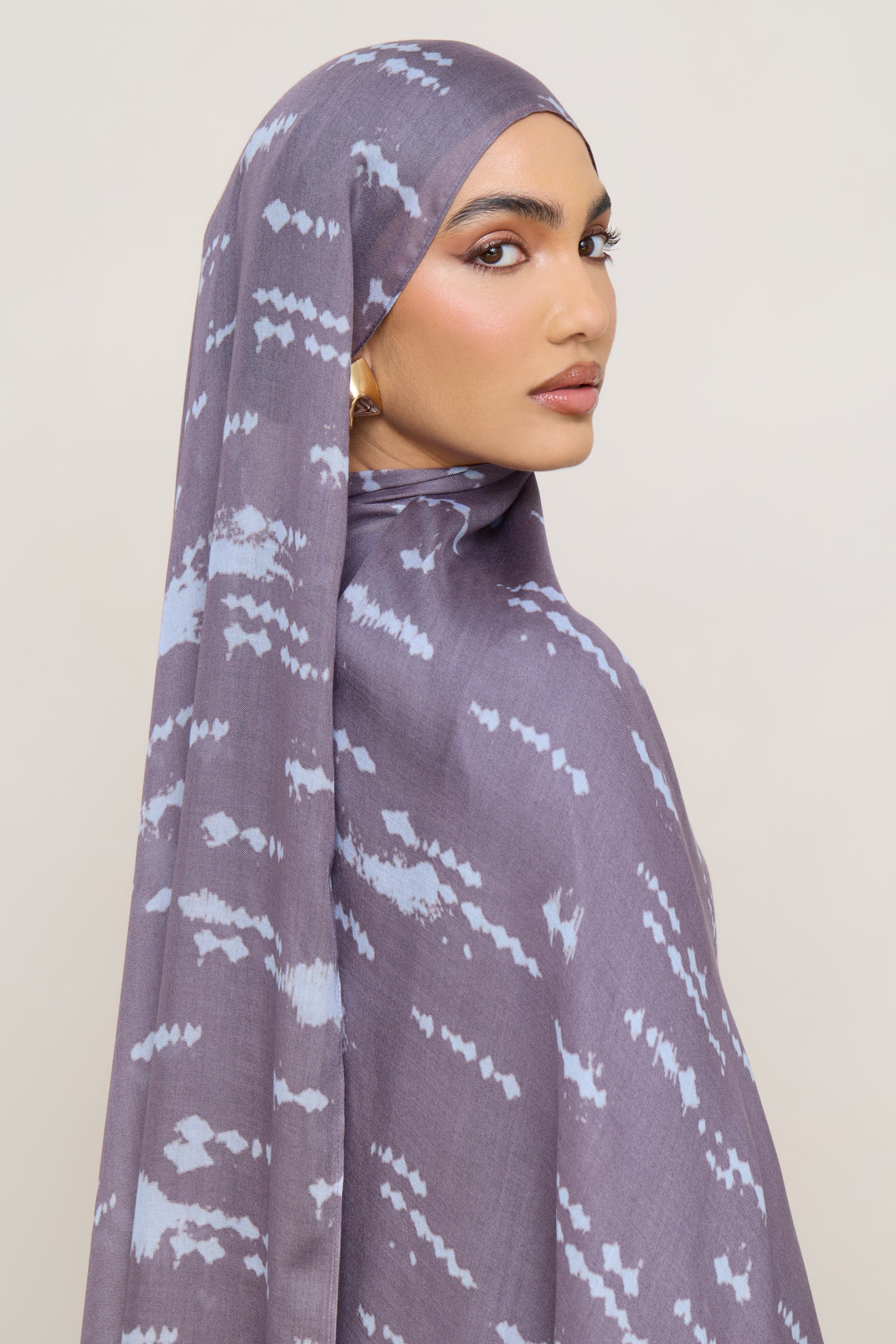 Printed Modal Hijab - Dawn Speckles Hijabs Veiled