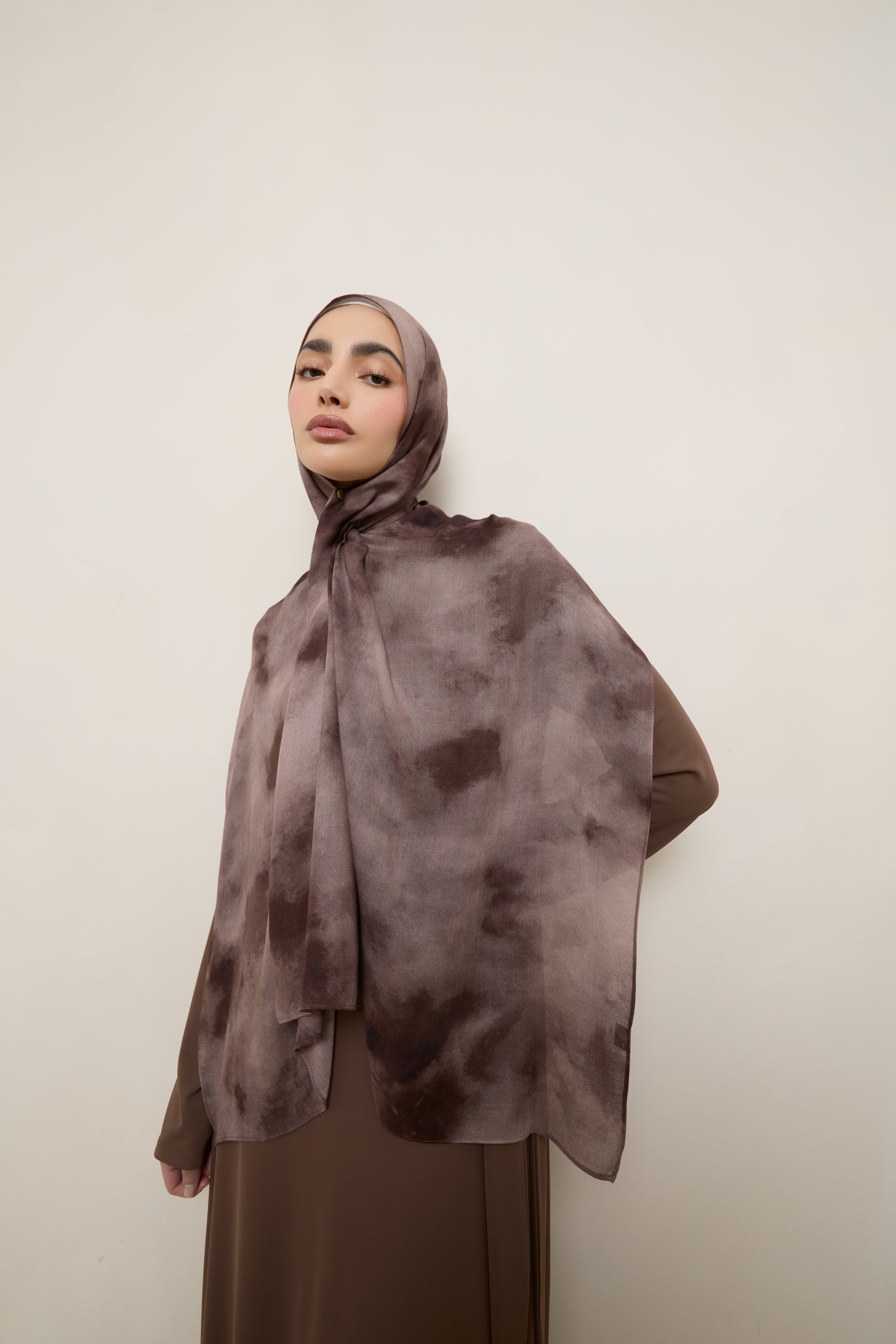 Printed Modal Hijab - Dune Hijabs Veiled