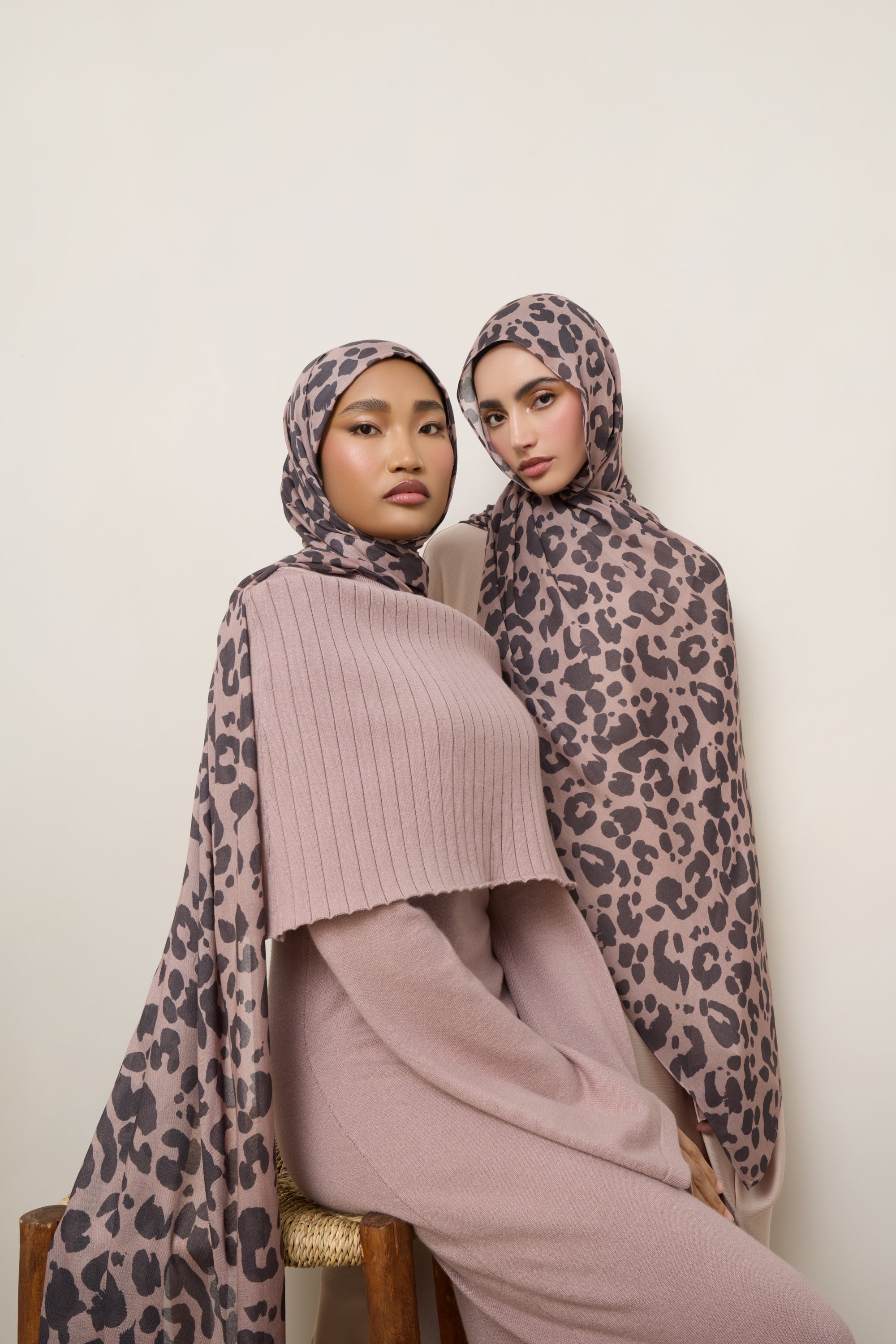 Printed Modal Hijab - Dune Spots Hijabs Veiled