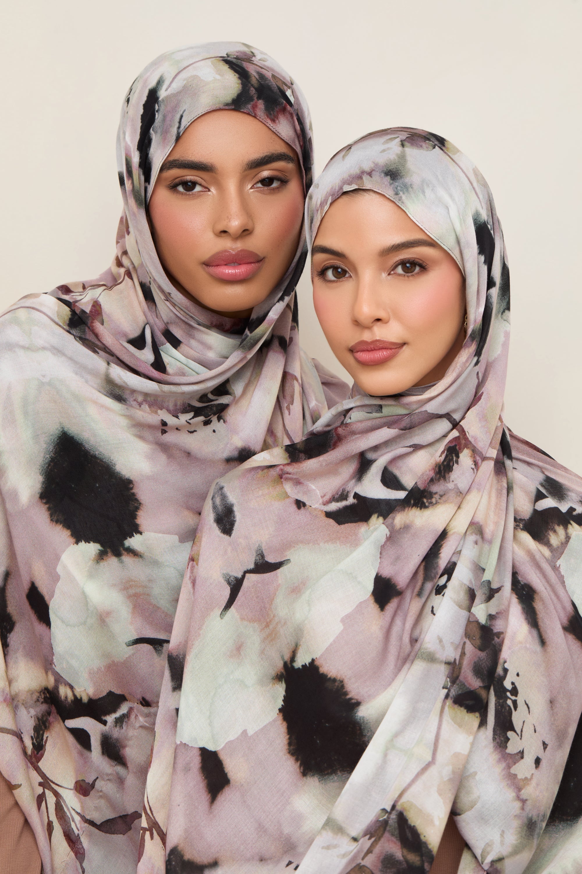 Printed Modal Hijab - Floral Mirage Hijabs Veiled