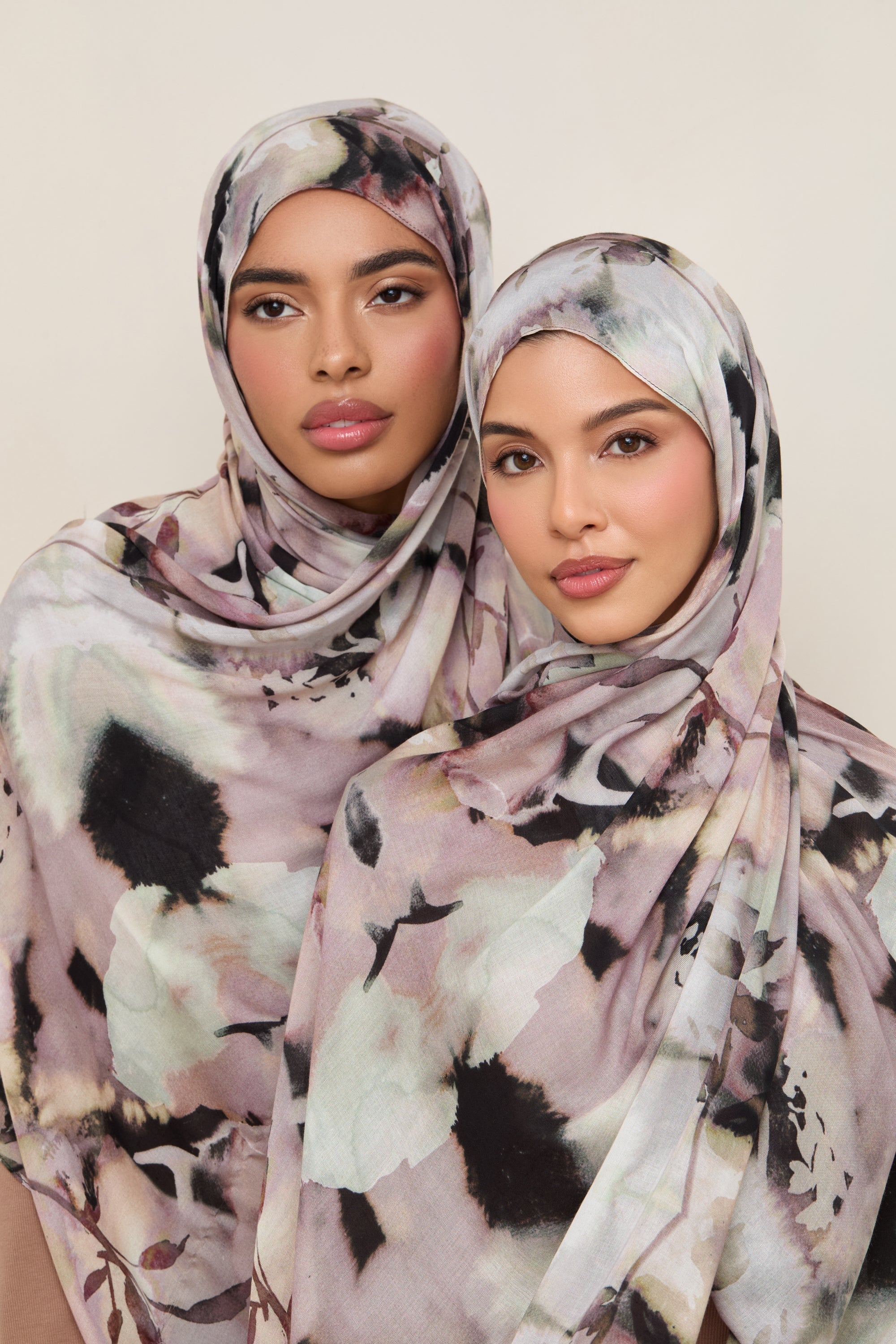 Printed Modal Hijab - Floral Mirage Hijabs Veiled