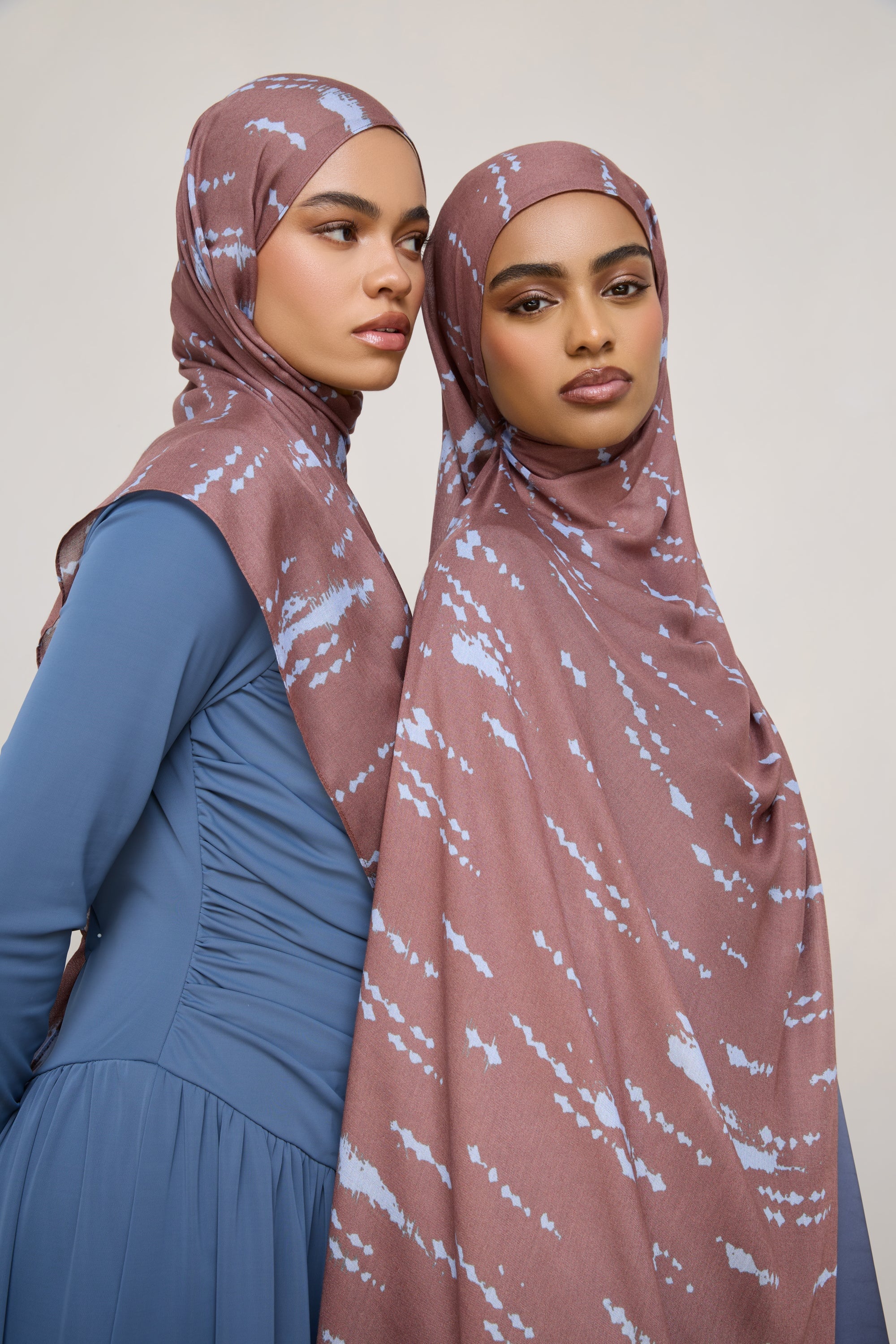 Printed Modal Hijab - Frosted Speckles Hijabs Veiled