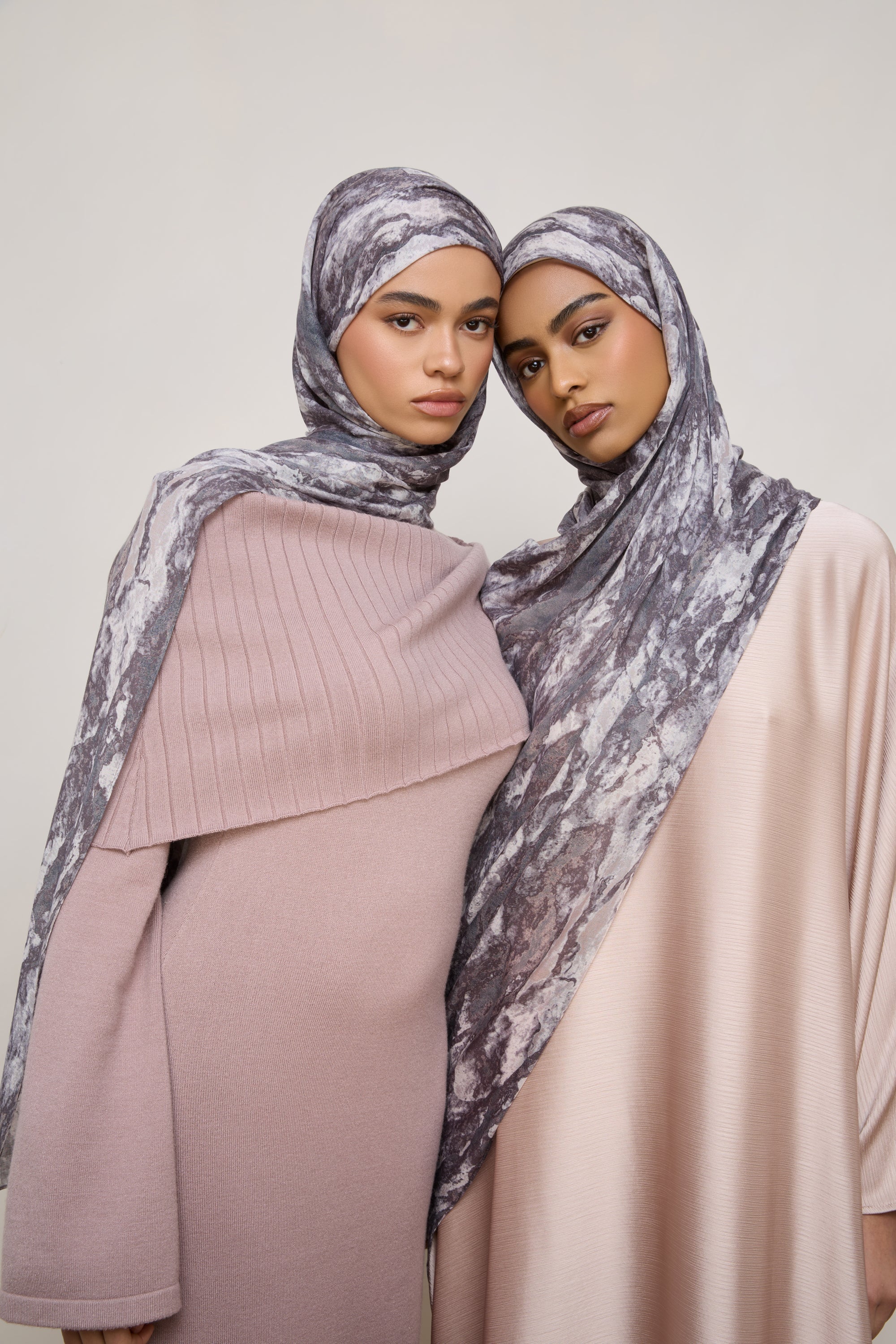 Printed Modal Hijab - Granite Hijabs Veiled