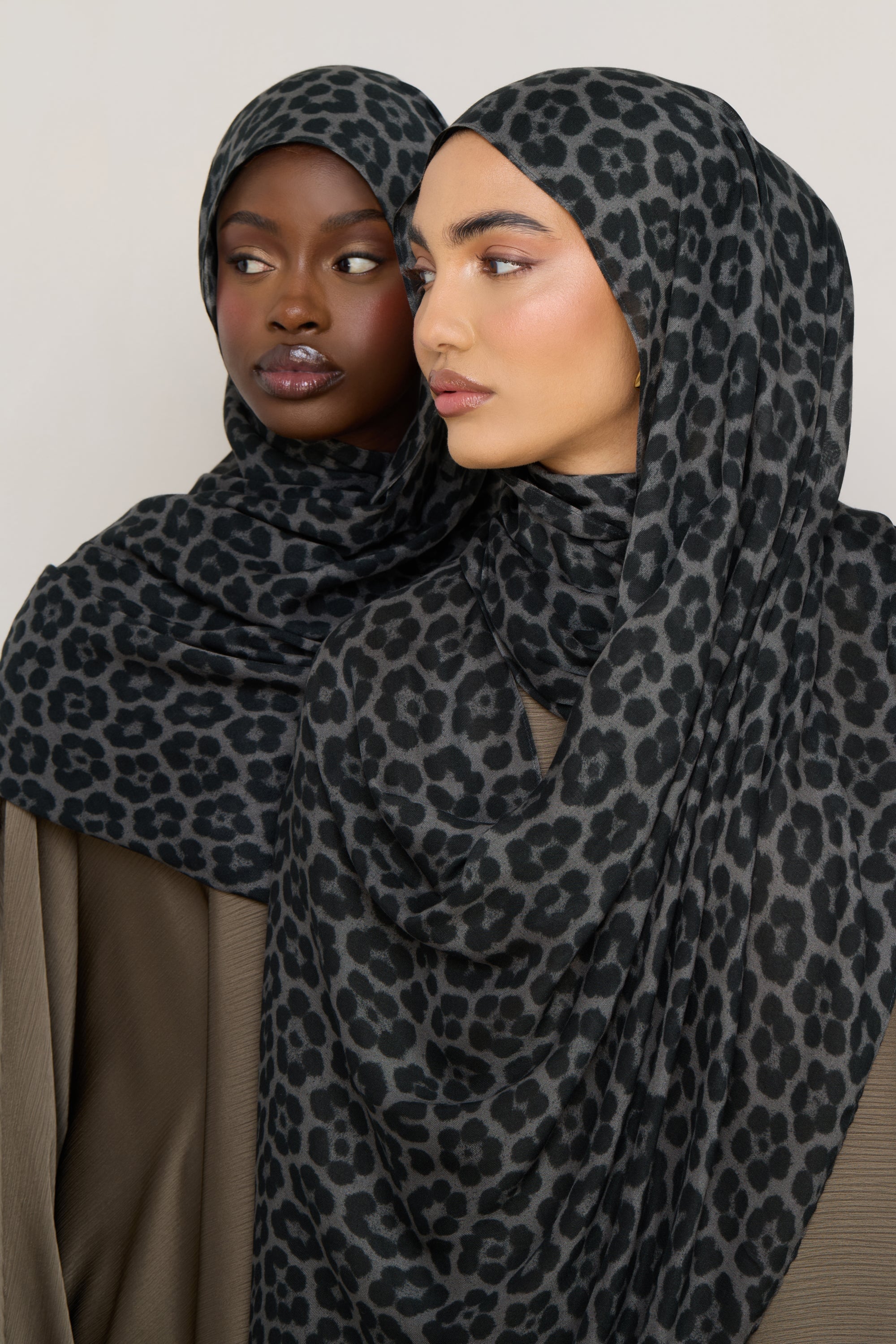 Printed Modal Hijab - Leopard Rosettes Hijabs Veiled
