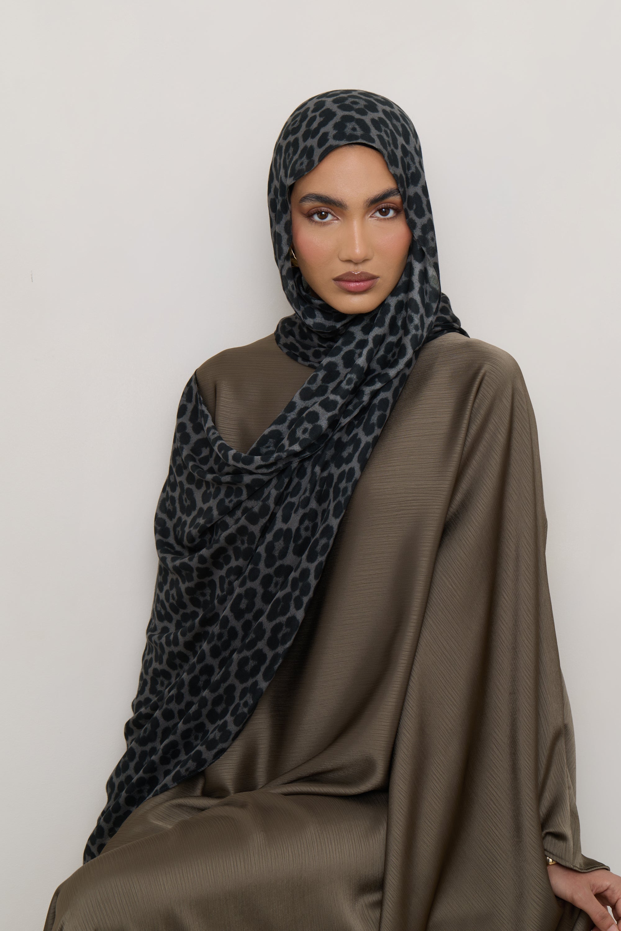 Printed Modal Hijab - Leopard Rosettes Hijabs Veiled