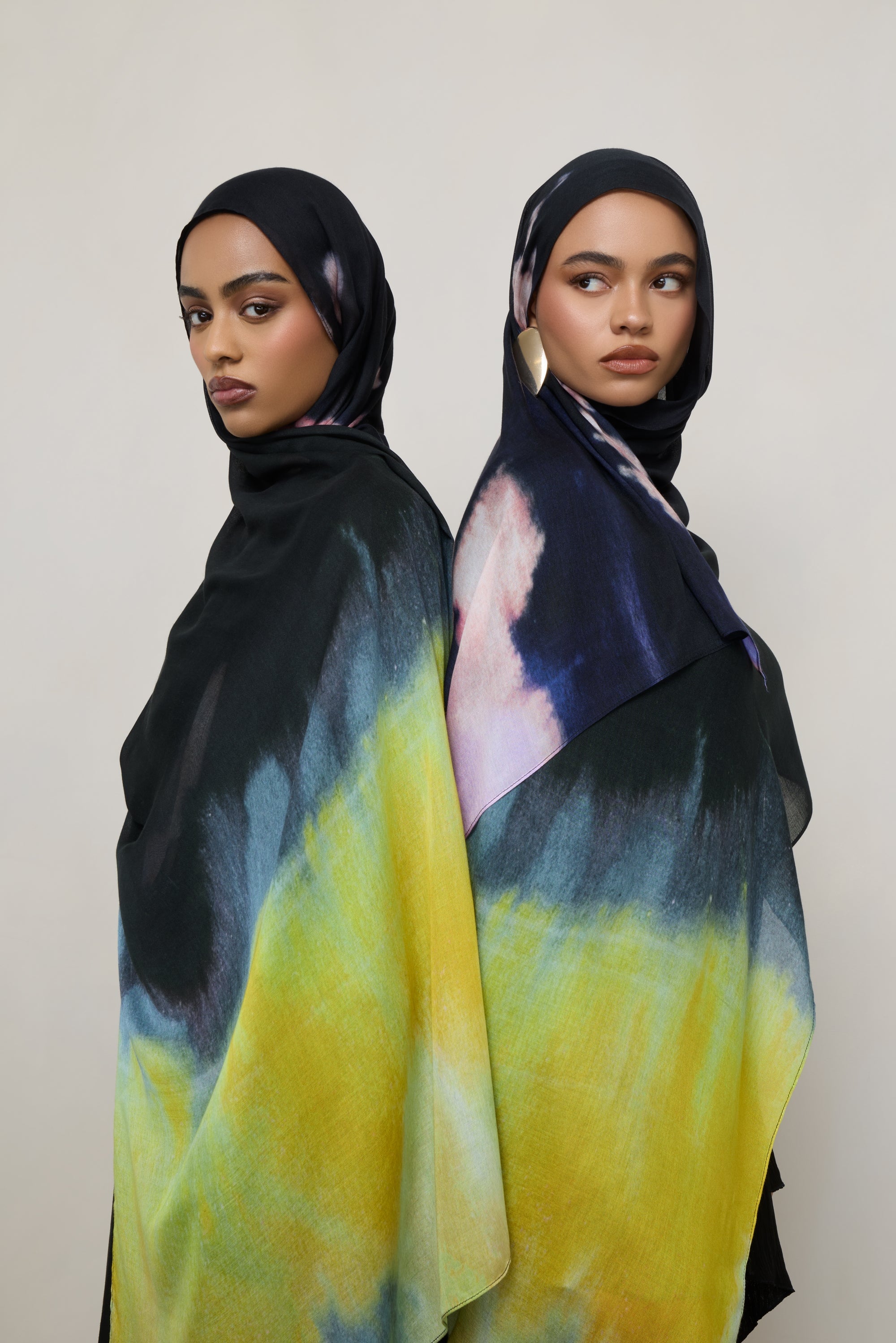 Printed Modal Hijab - Lightburst Hijabs Veiled