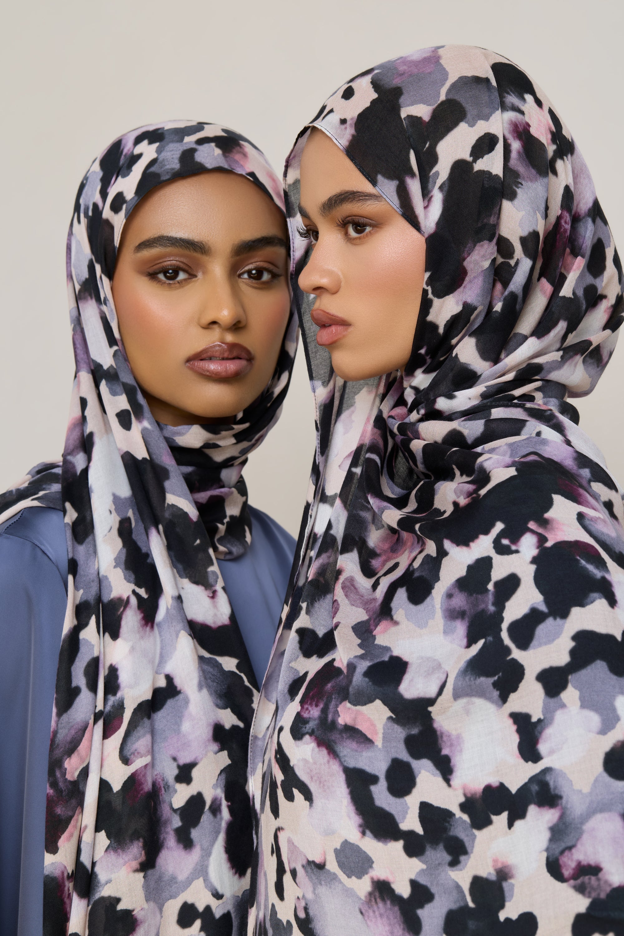 Printed Modal Hijab - Lilac Spots Hijabs Veiled